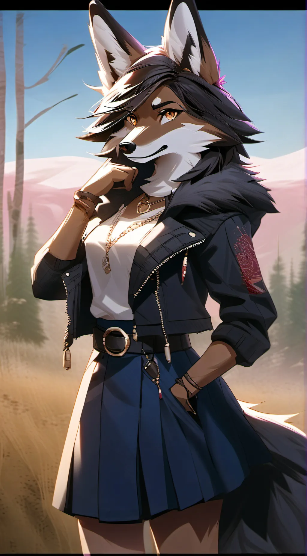 ai character: Vicky background