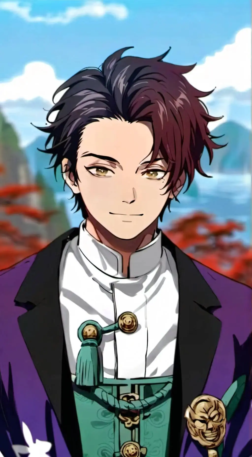 ai character: TANJIRO TREND background