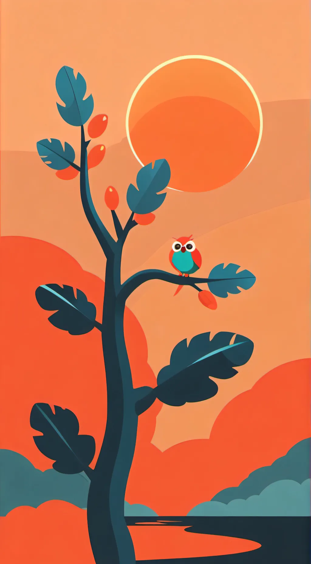 ai character: sky background