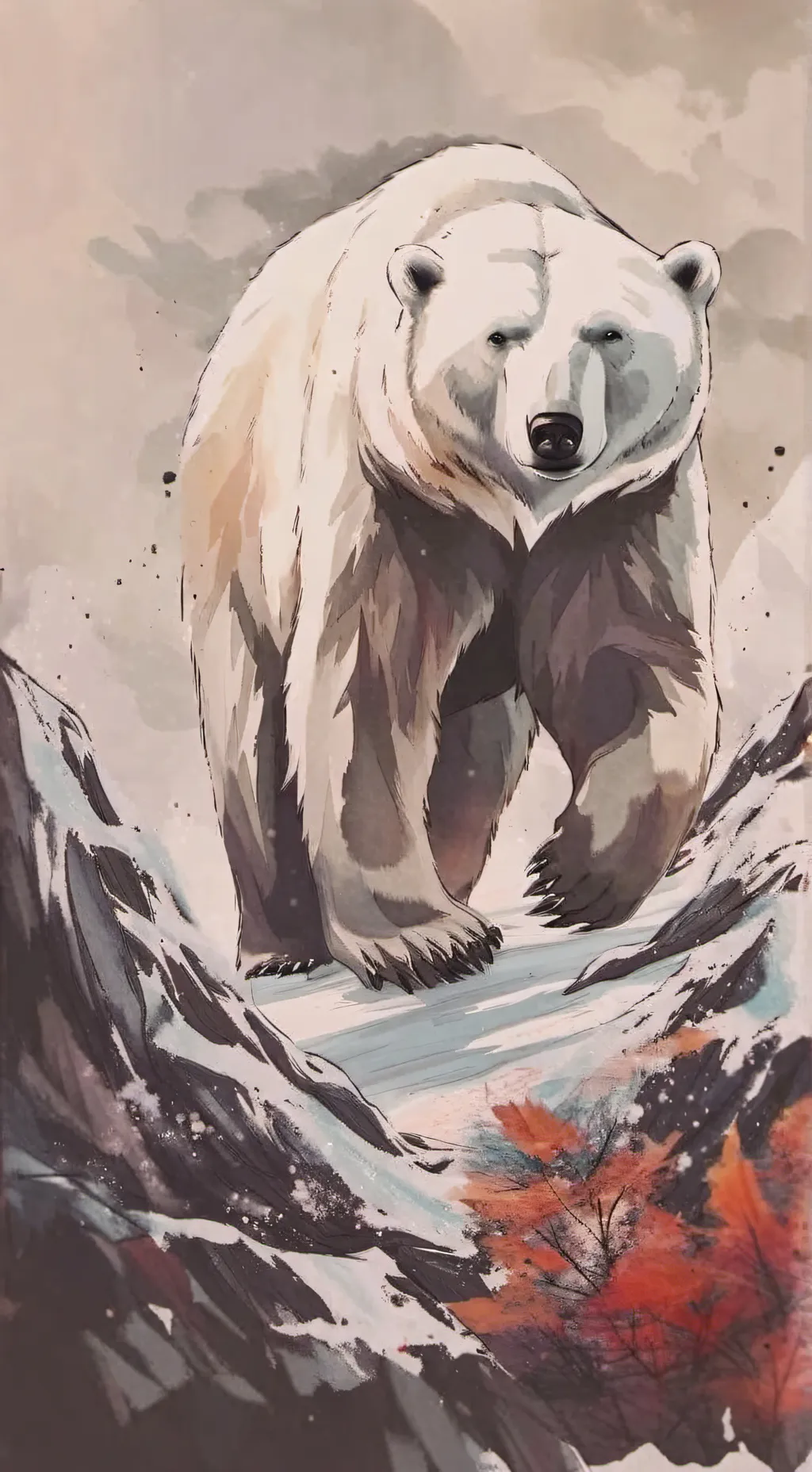 ai character: polar bear 20 26  background