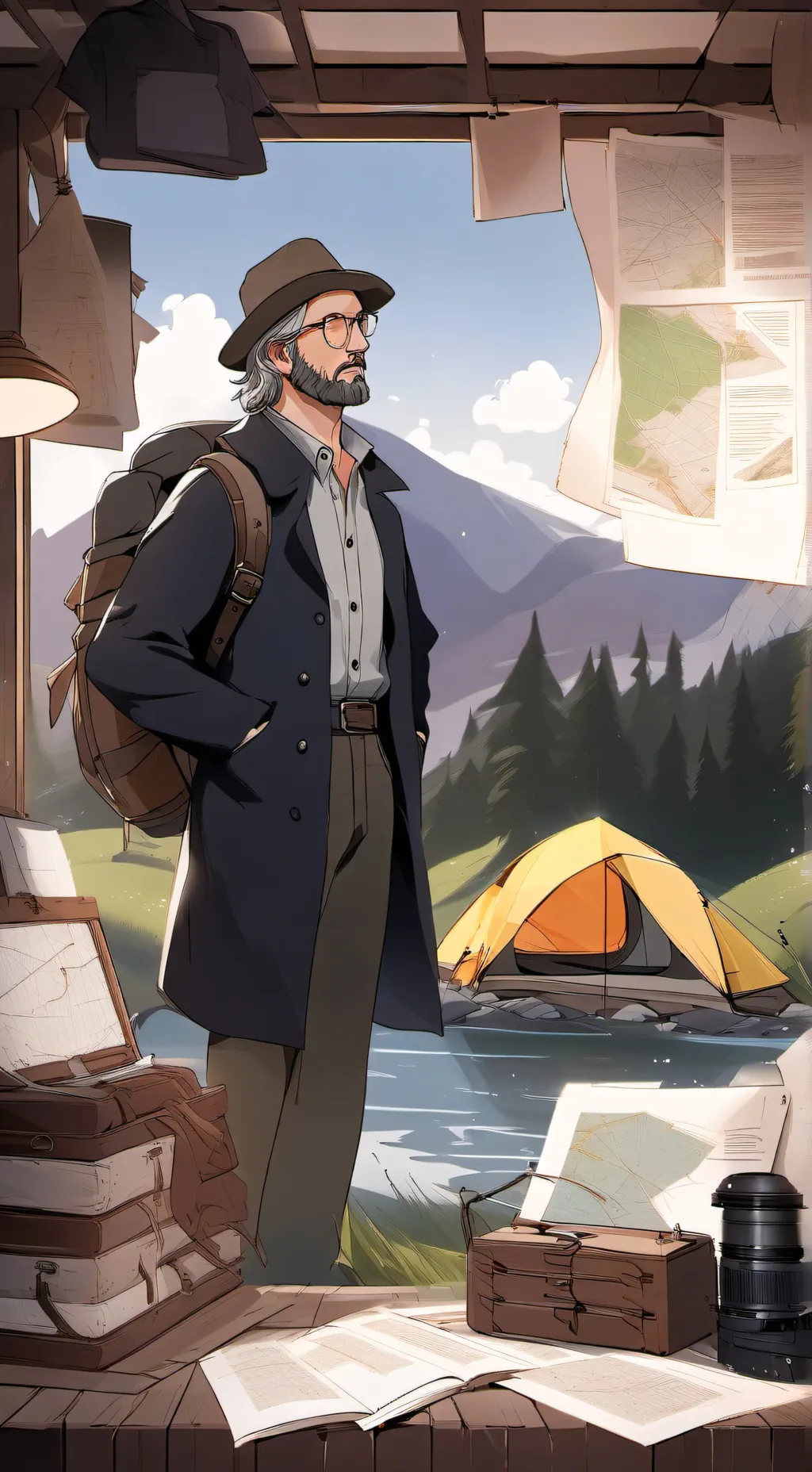 ai character: luli y dufi background