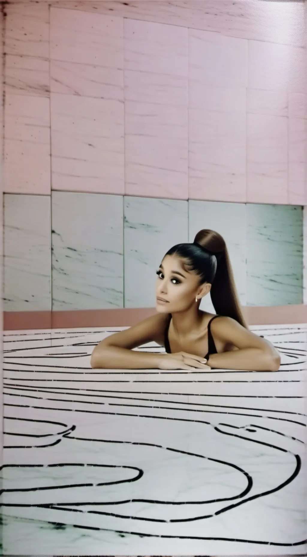 ai character: Ariana Grande background