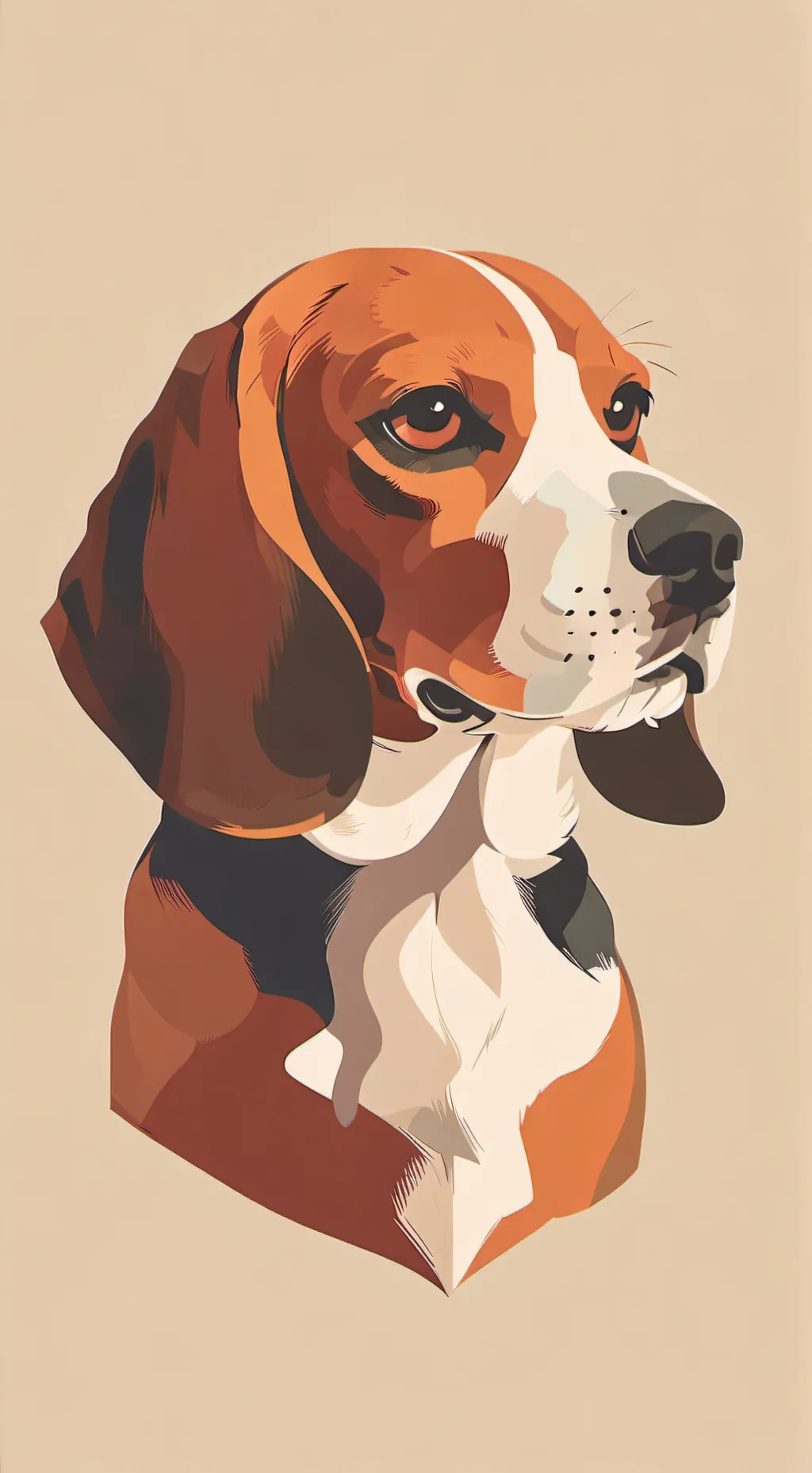 ai character: beagle doggo background