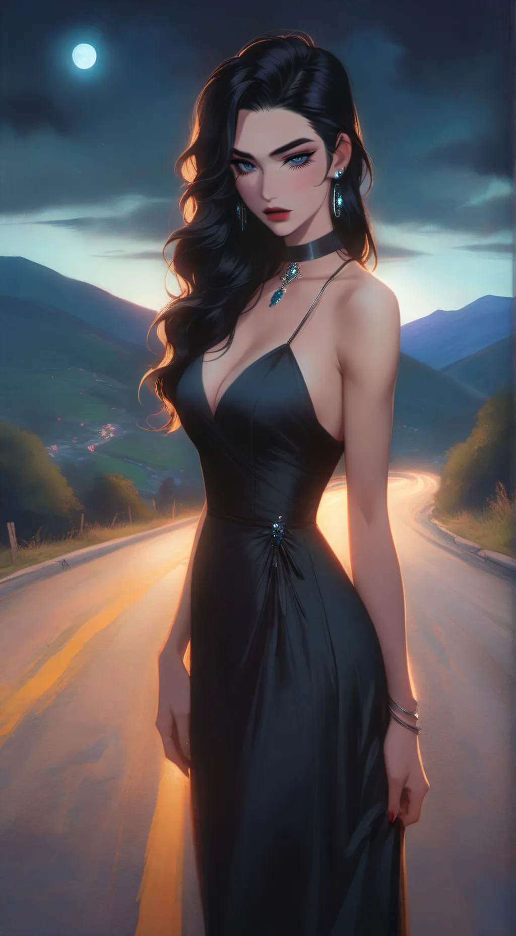 ai character: Luna background