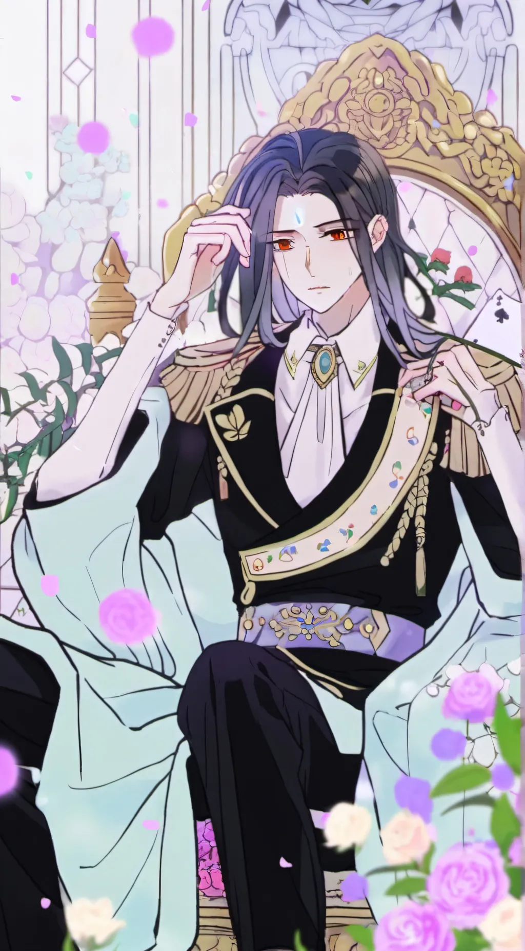 ai character: 溪余 background