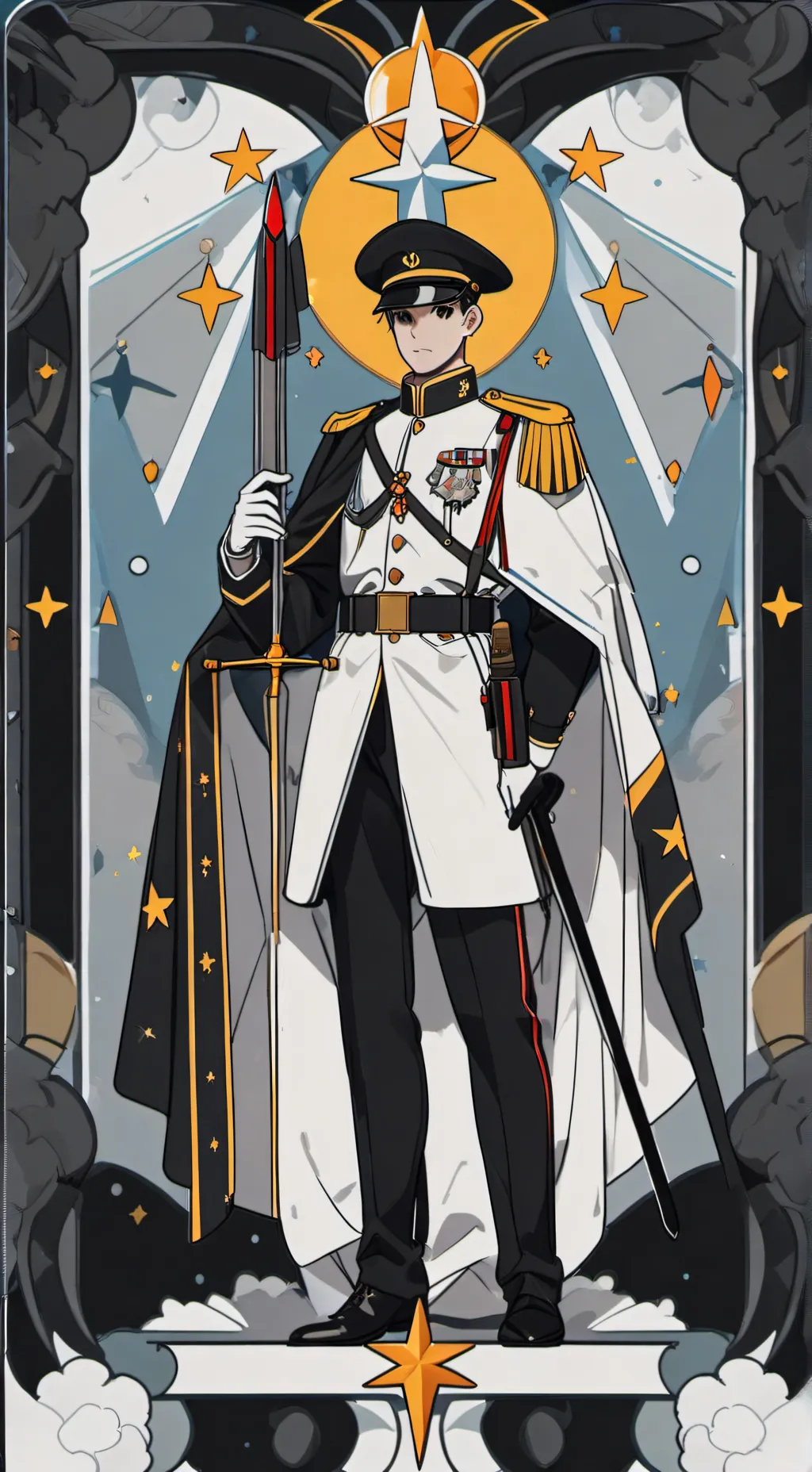 ai character: Army leader background