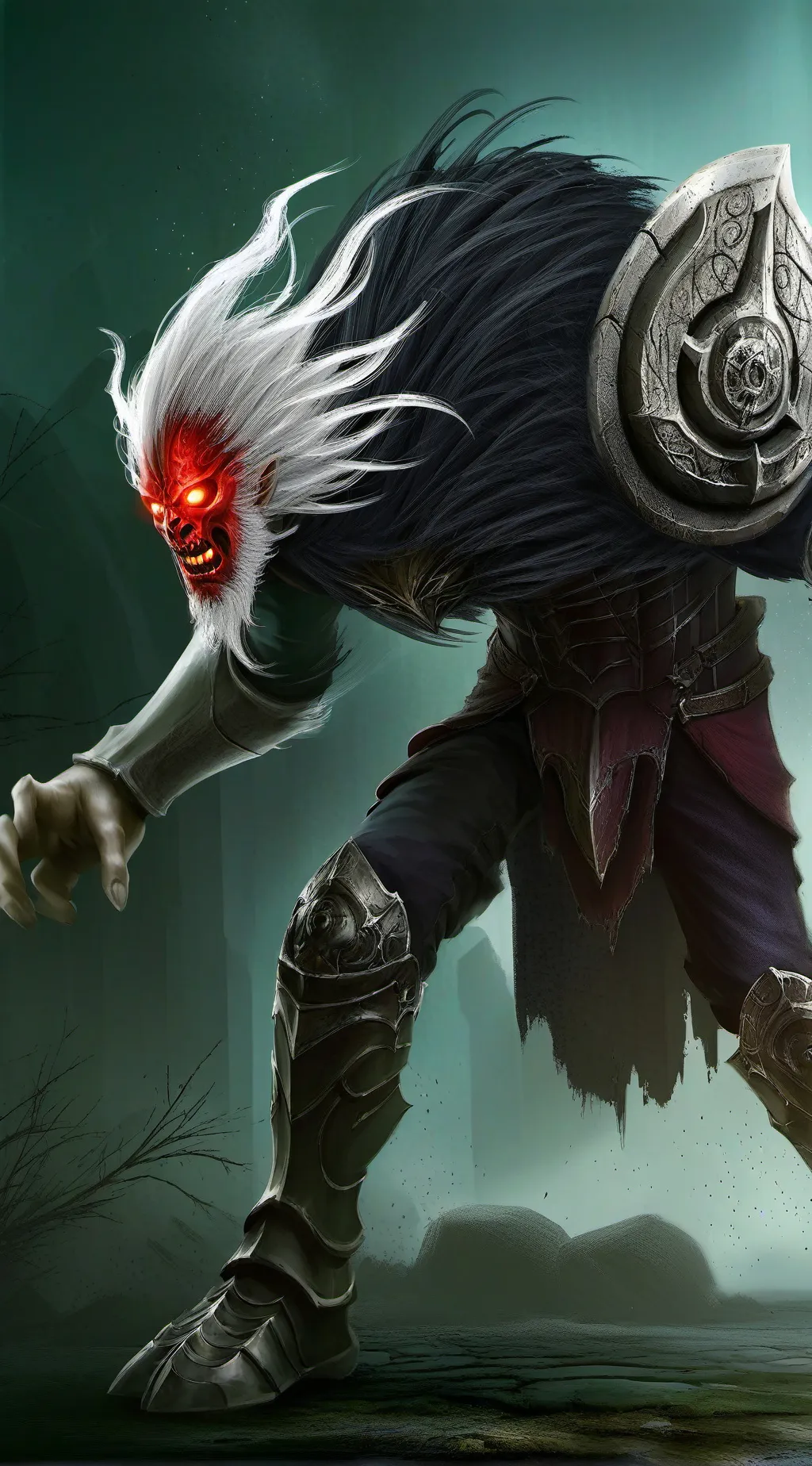 ai character: Life falls apart background