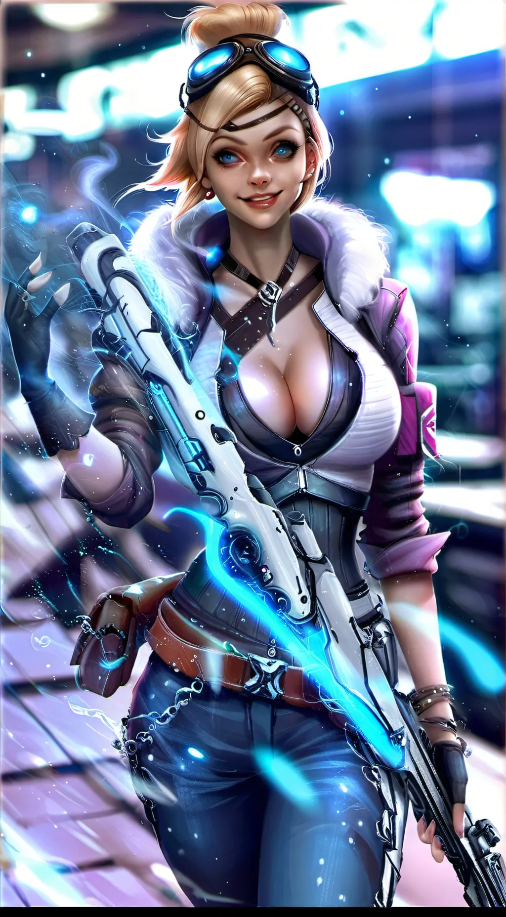 ai character: (Tiny) Tina (BL) background