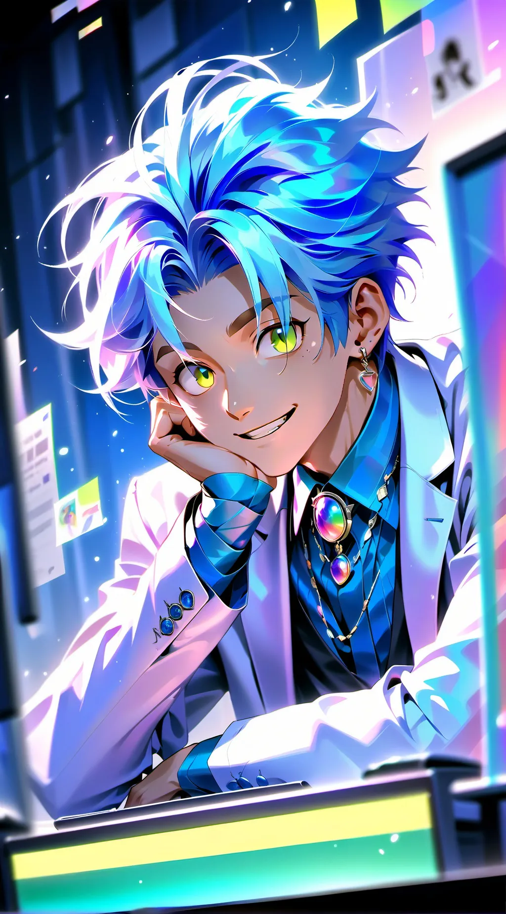 ai character: Prof. Fluffernoodle background