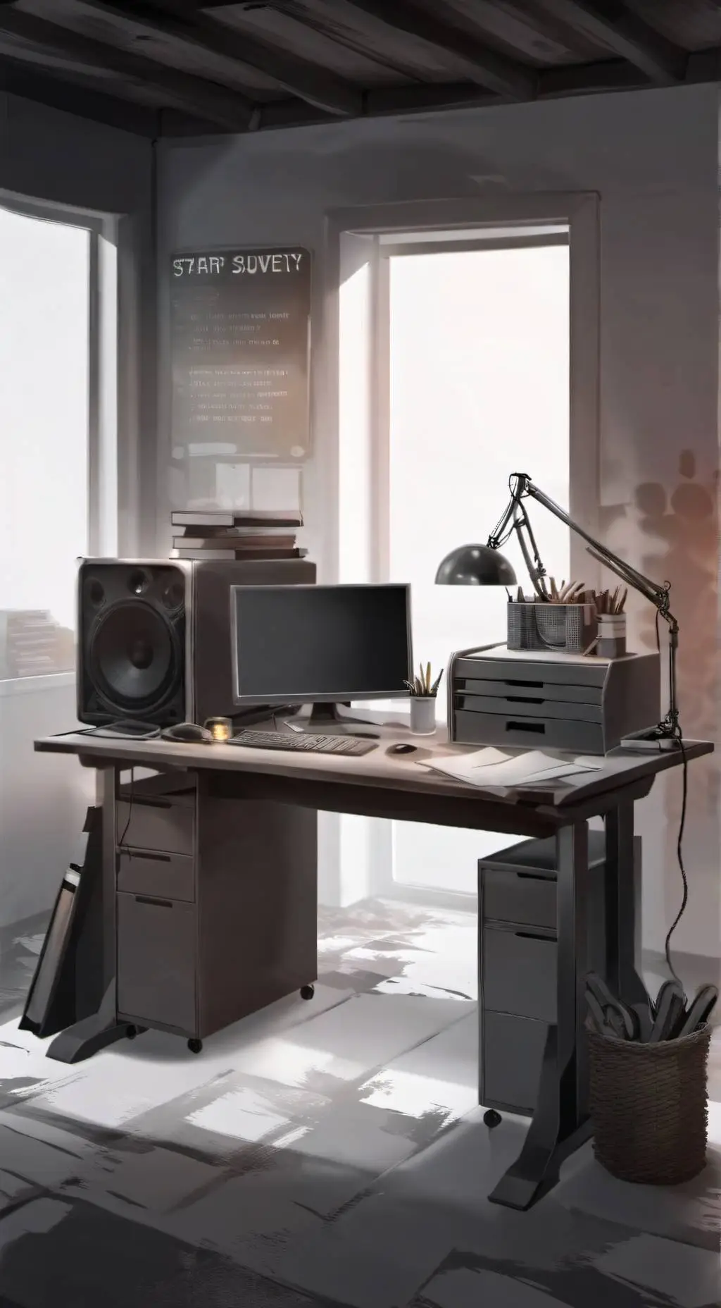 ai character: Survey. background