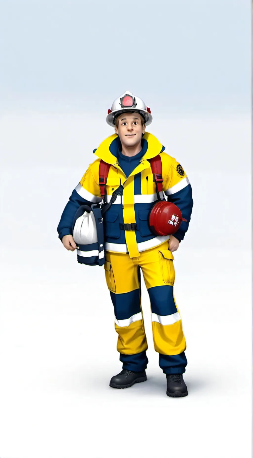 ai character: sam el bombero  background