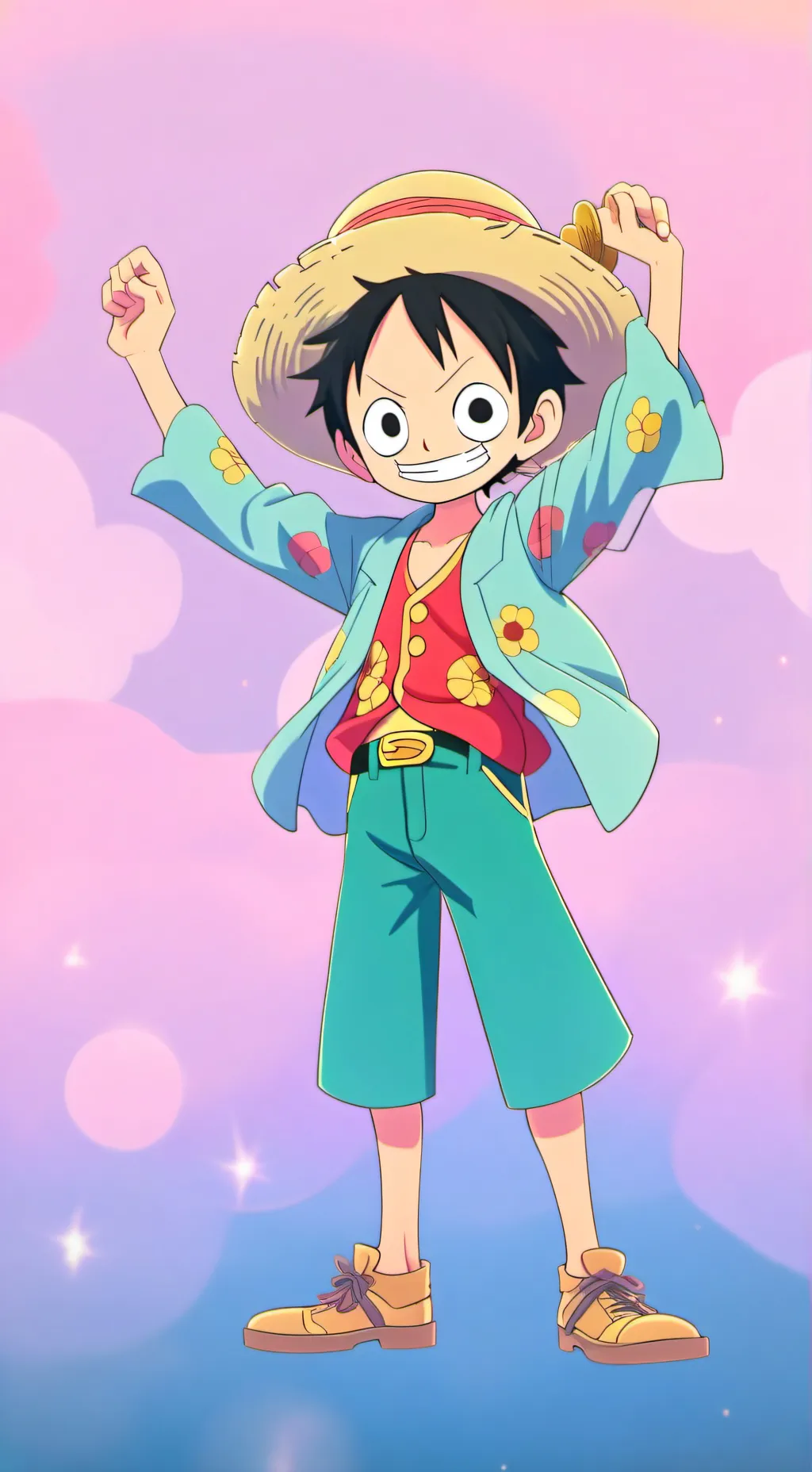 ai character: Luffy 🙉🙊🙈 background