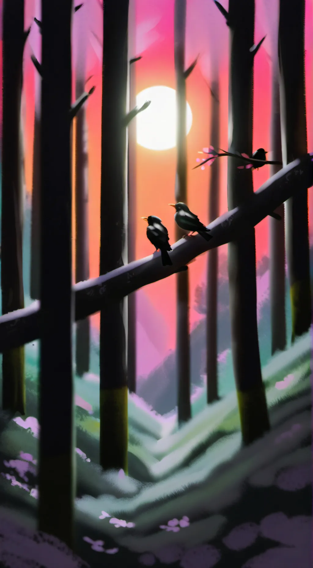 ai character: rose background