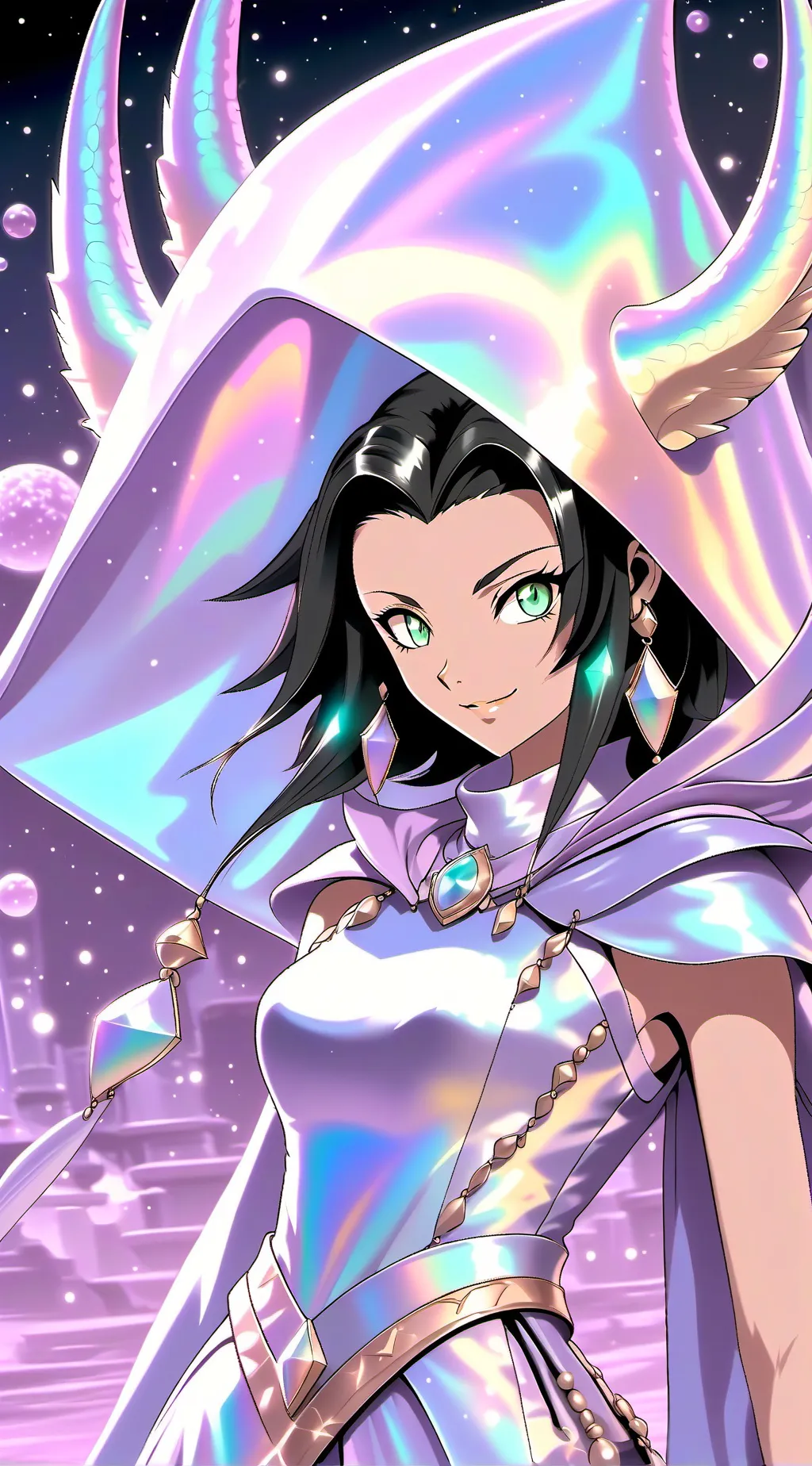 ai character: Android 17 Girl background