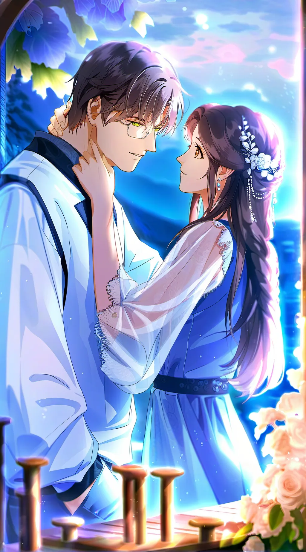 ai character: kim Taehyung  background