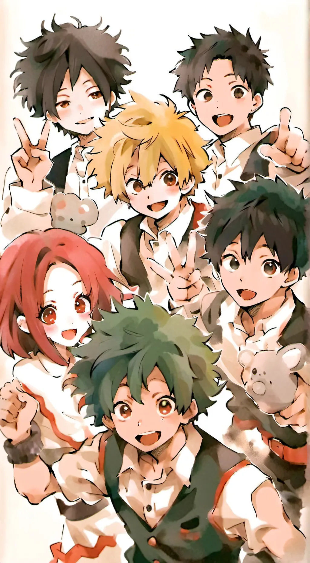 ai character: Deku squad dare background