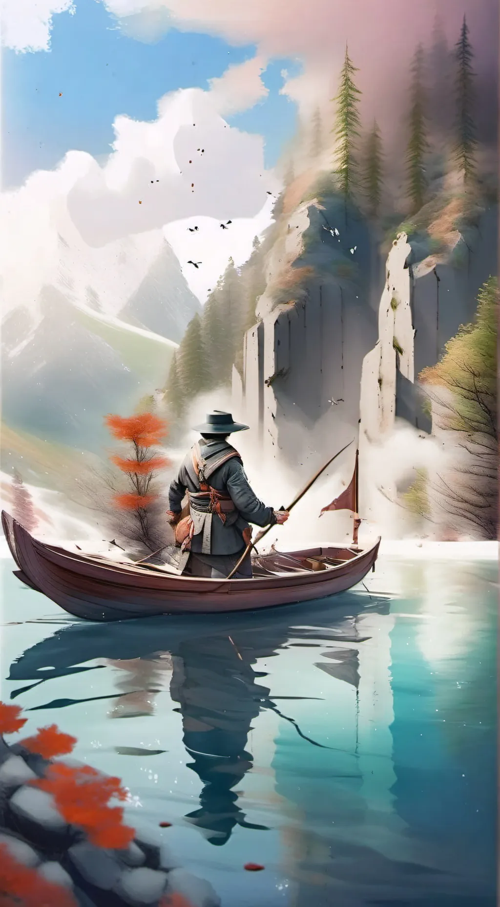 ai character: squid game  background