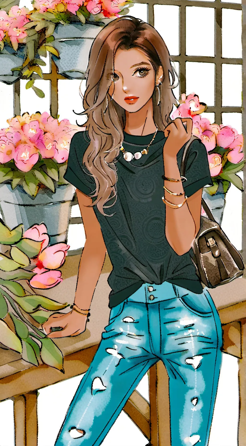 ai character: Evelyn background