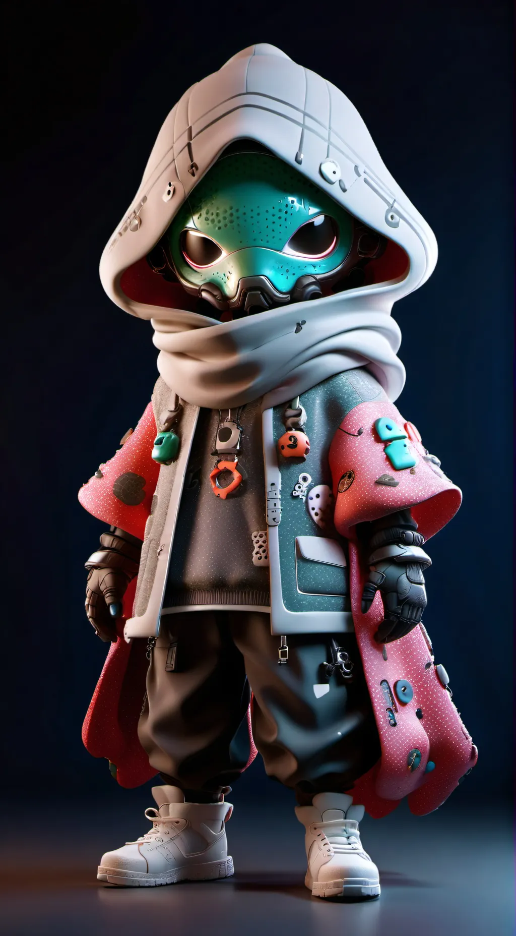 ai character: squid game x kny background