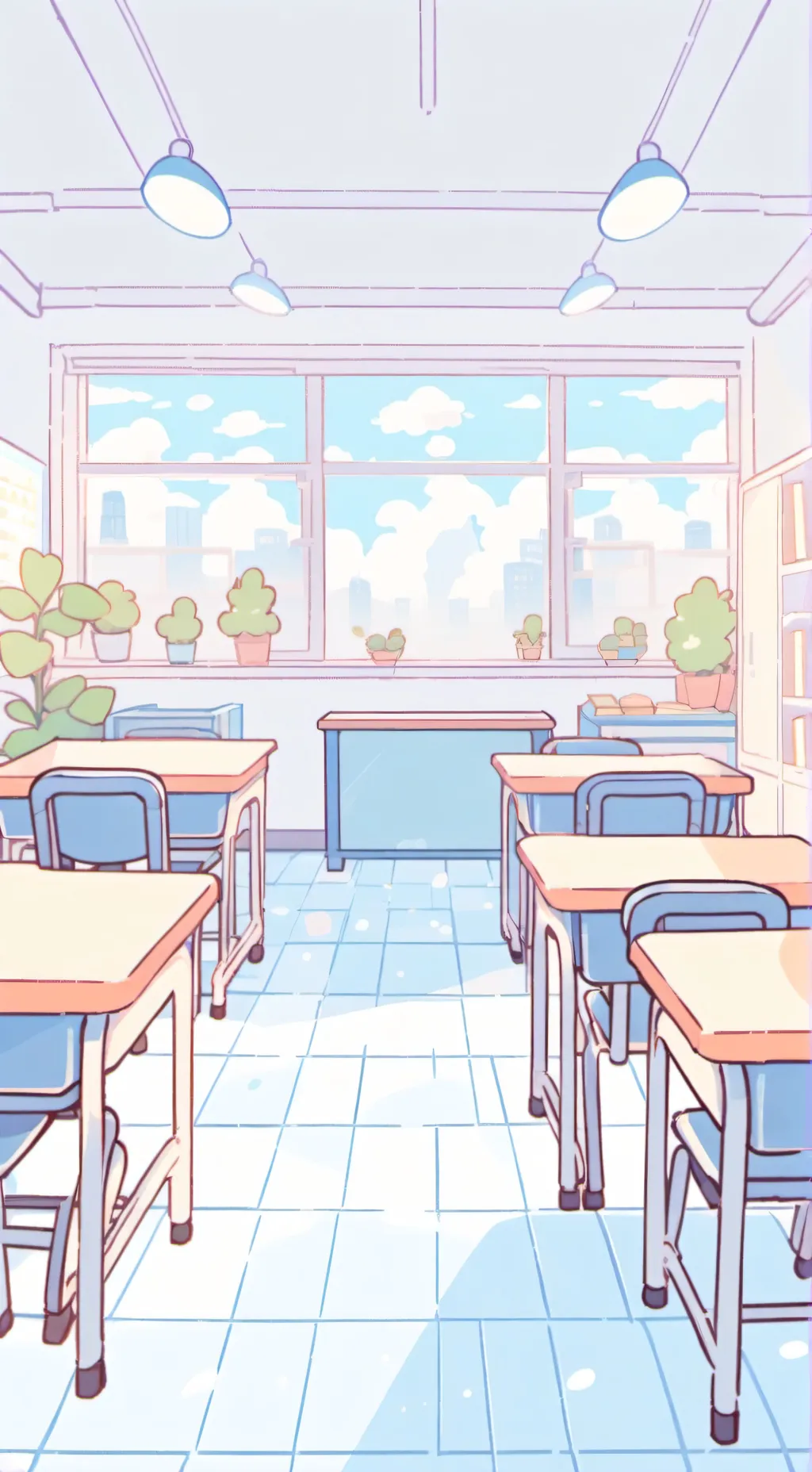 ai character: Dw school! background