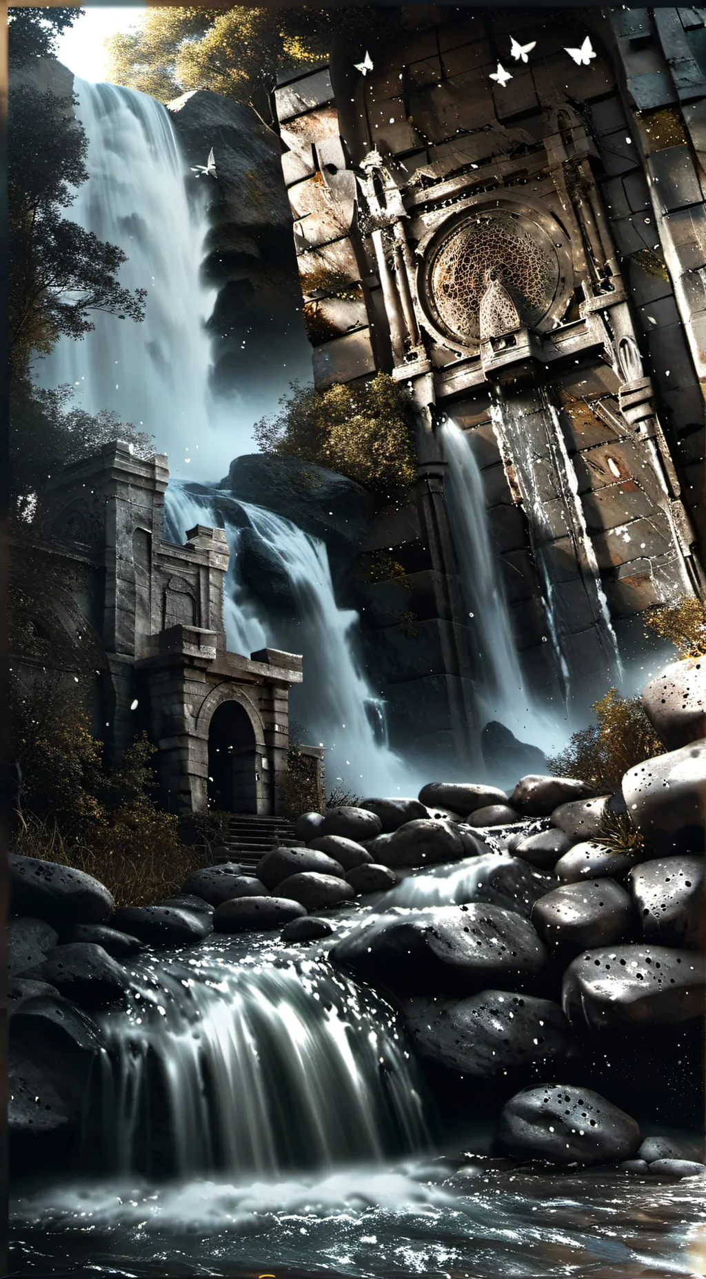 ai character: JJK  road trip background