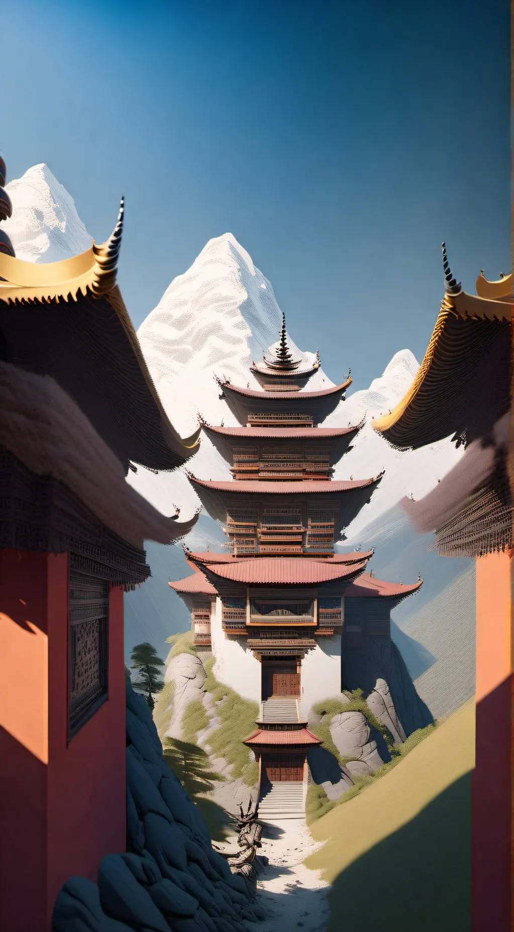 ai character: bhutan background