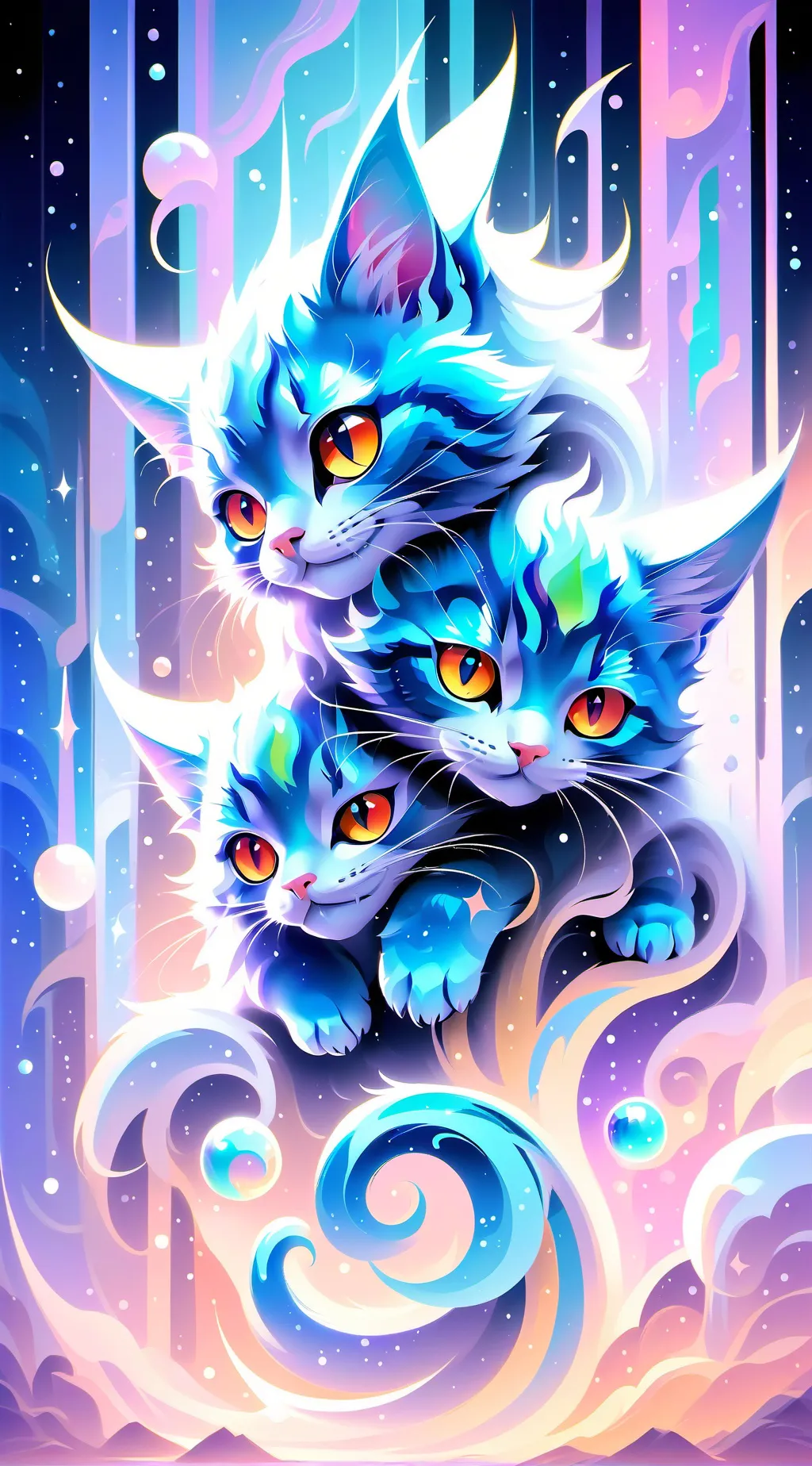 ai character: familia gato background