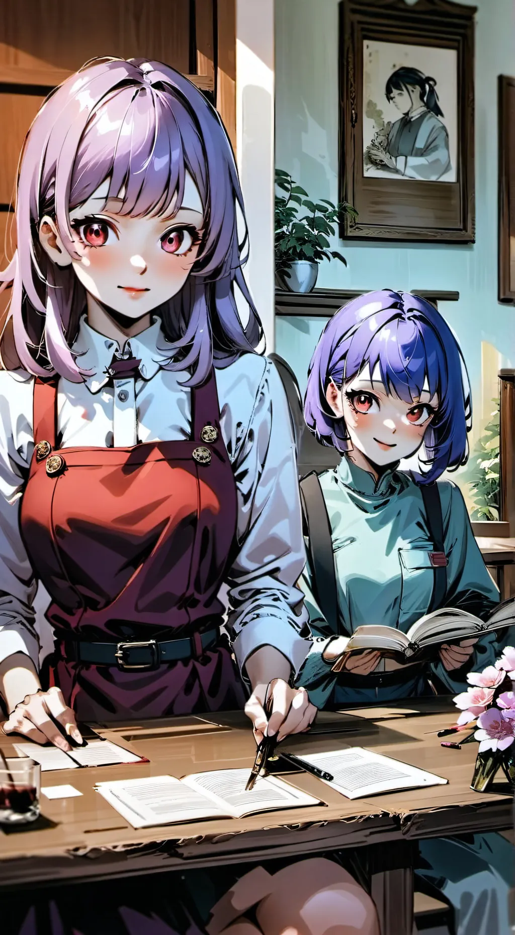 ai character: Aoi & Yui background