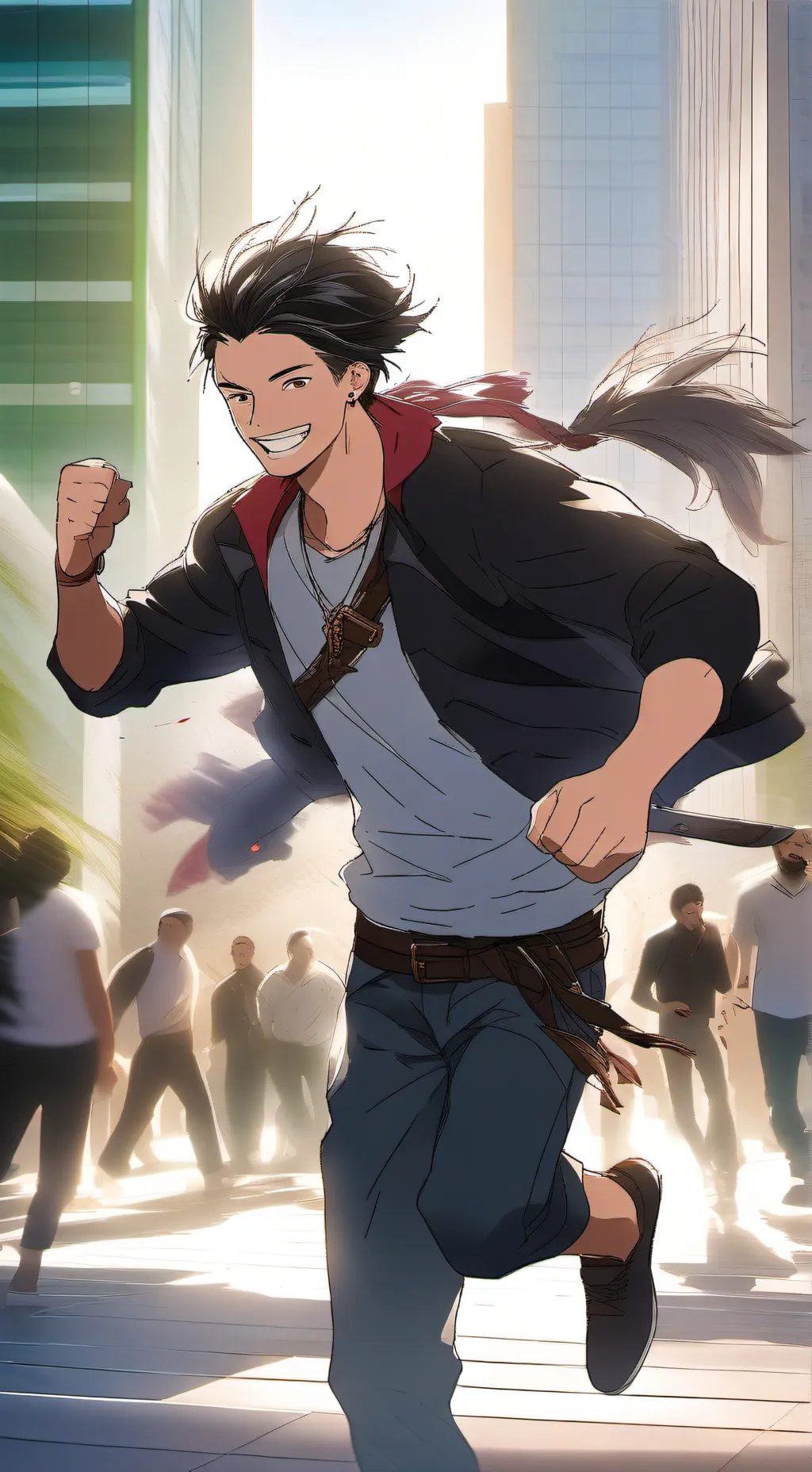 ai character: dandadan background