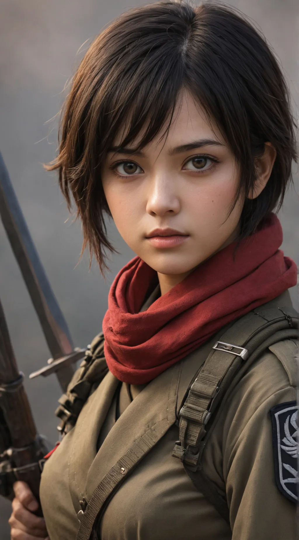 ai character: Mikasa Ackerman background