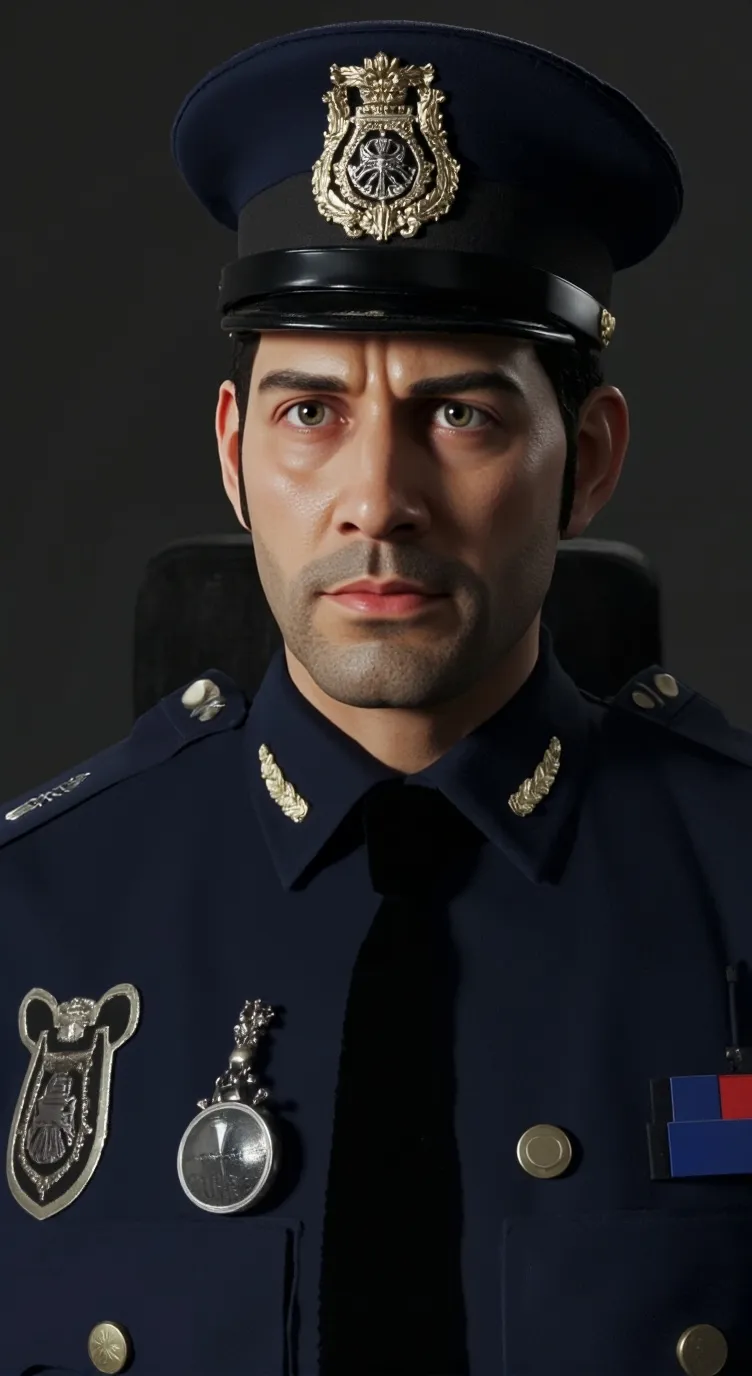 ai character: pd commissioner  background