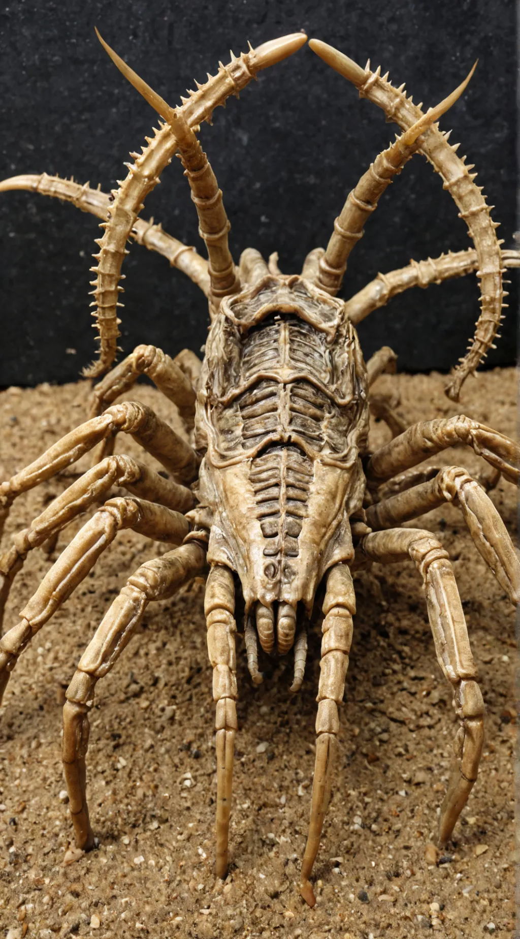 ai character: face hugger  background