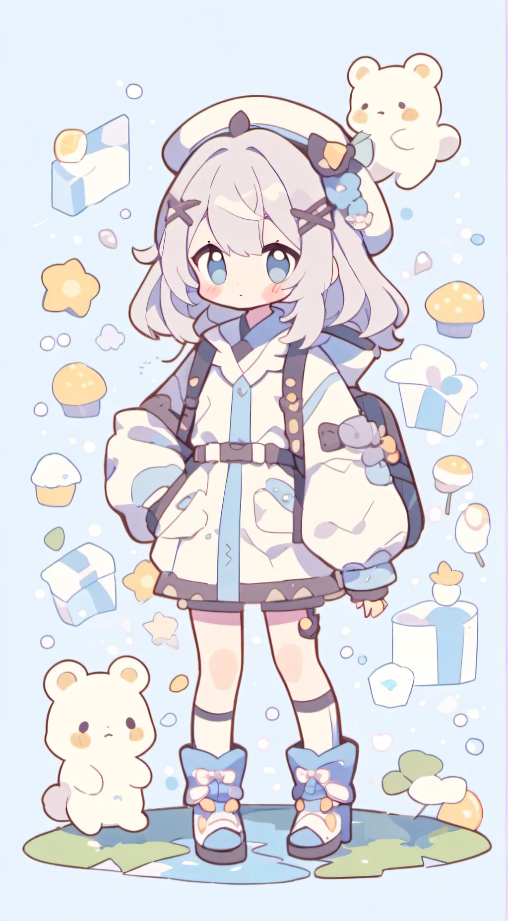 ai character: peakerwoman background