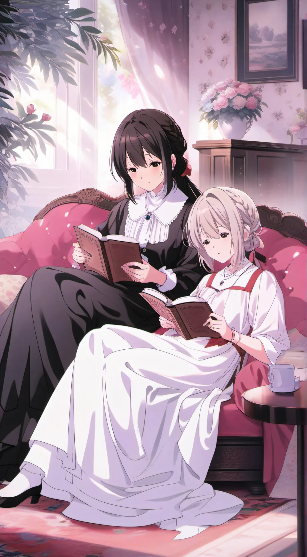 ai character: estas sola es casa background