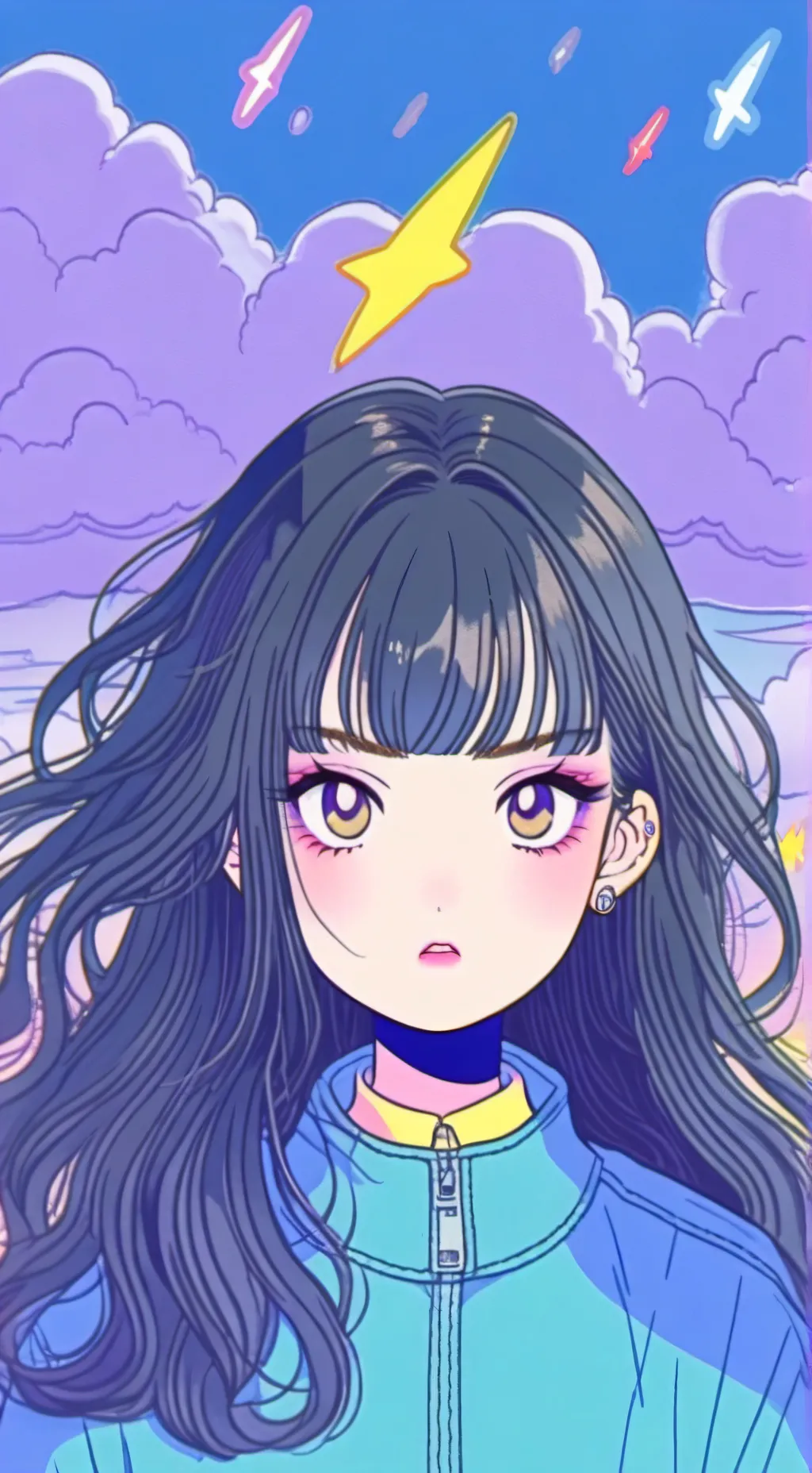 ai character: Stormy background