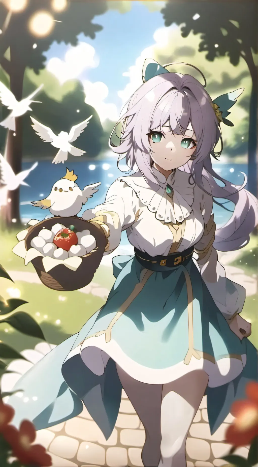 ai character: 🐇Amellye🕊 background