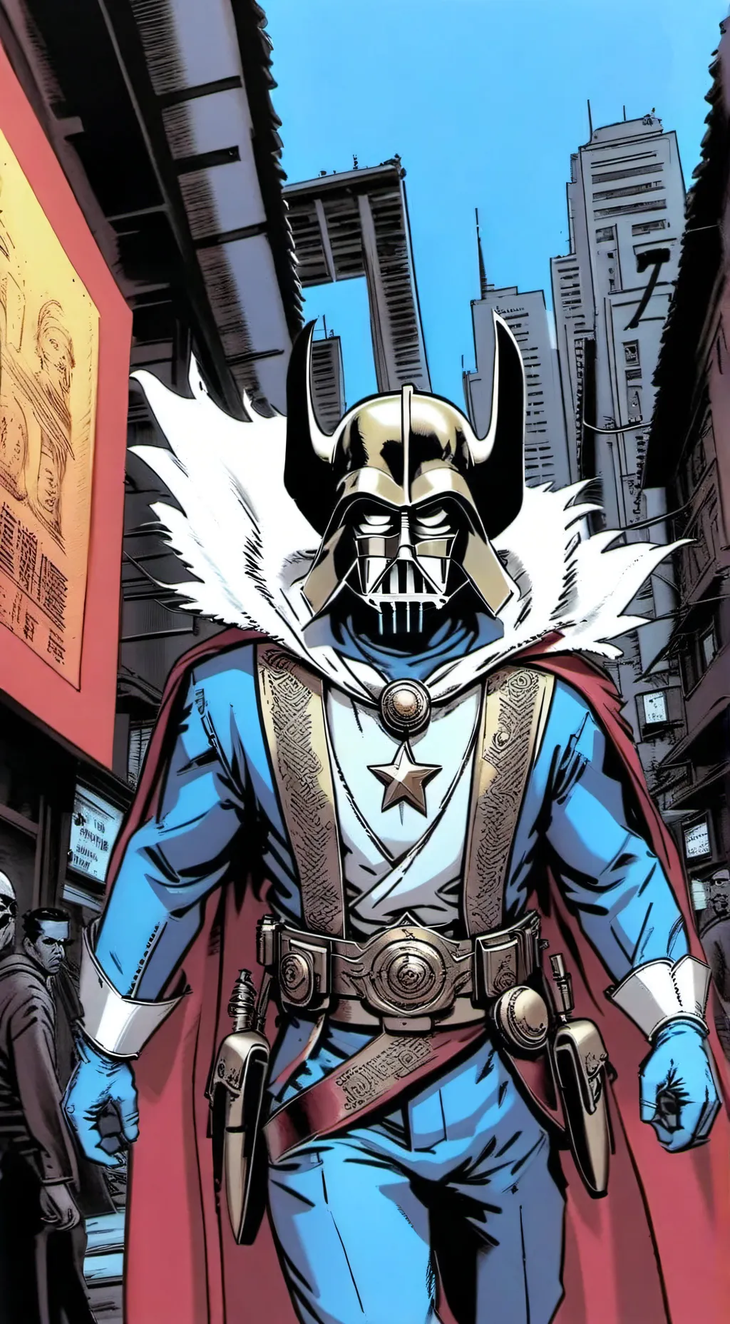 ai character: URRS VS USA background