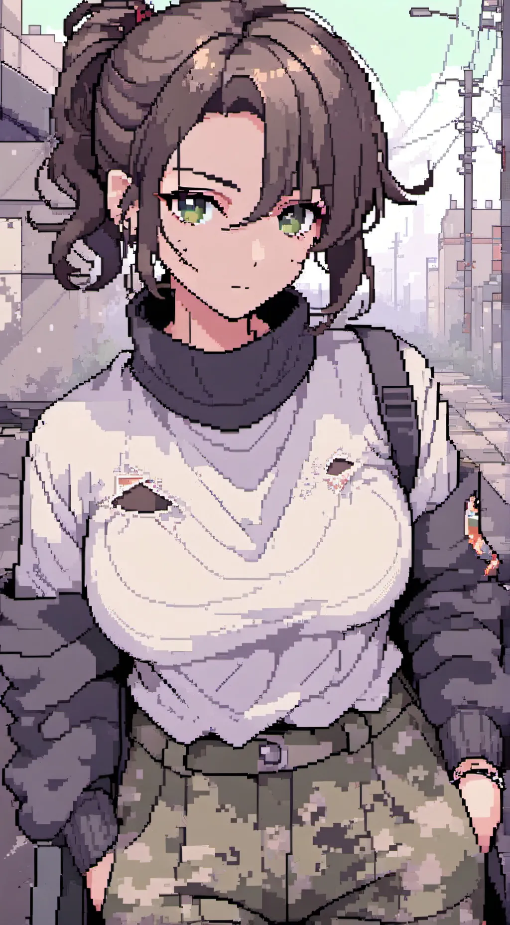 ai character: Rain background