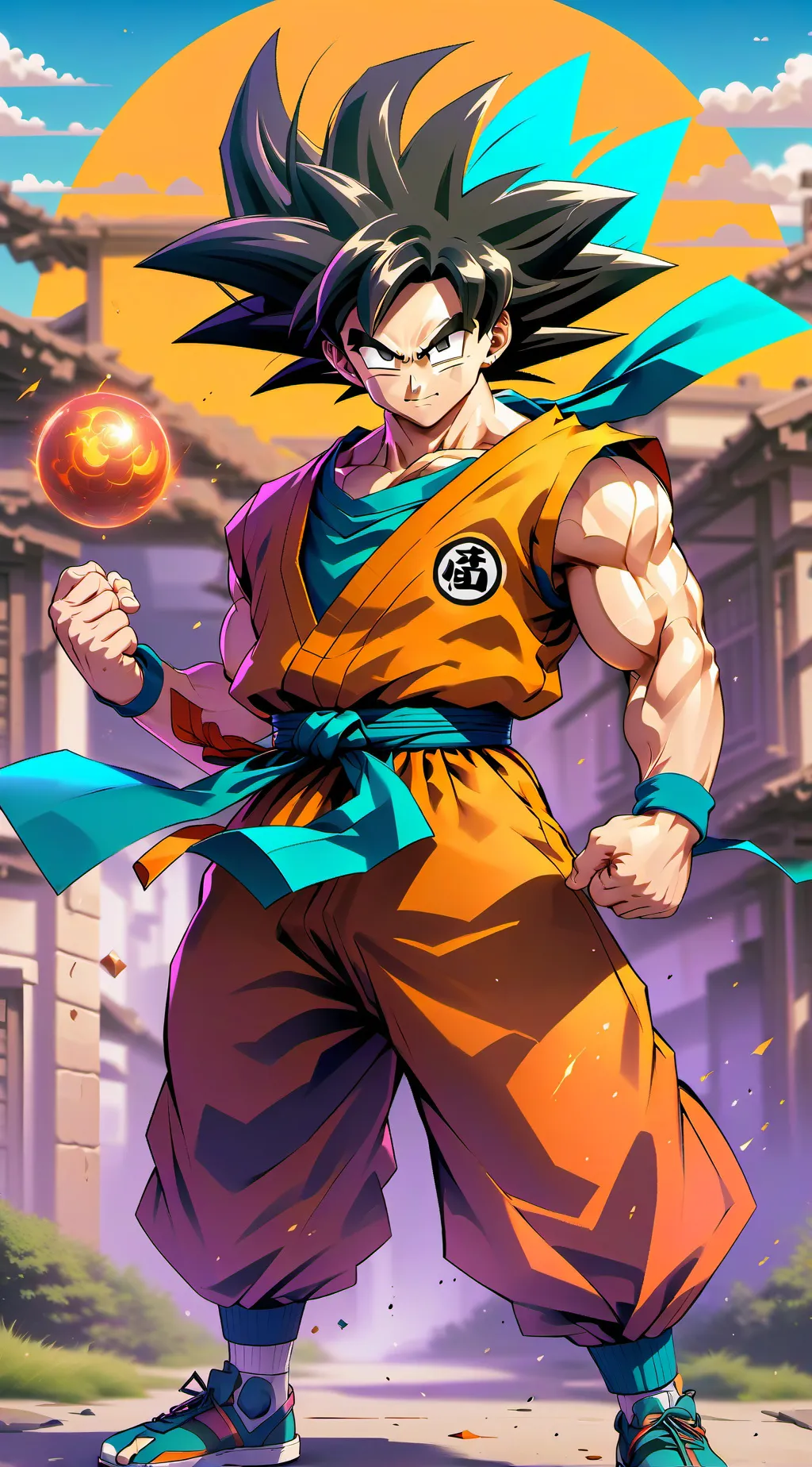 ai character: goku background
