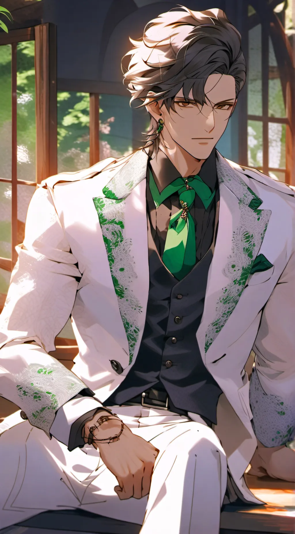 ai character: Léo  background