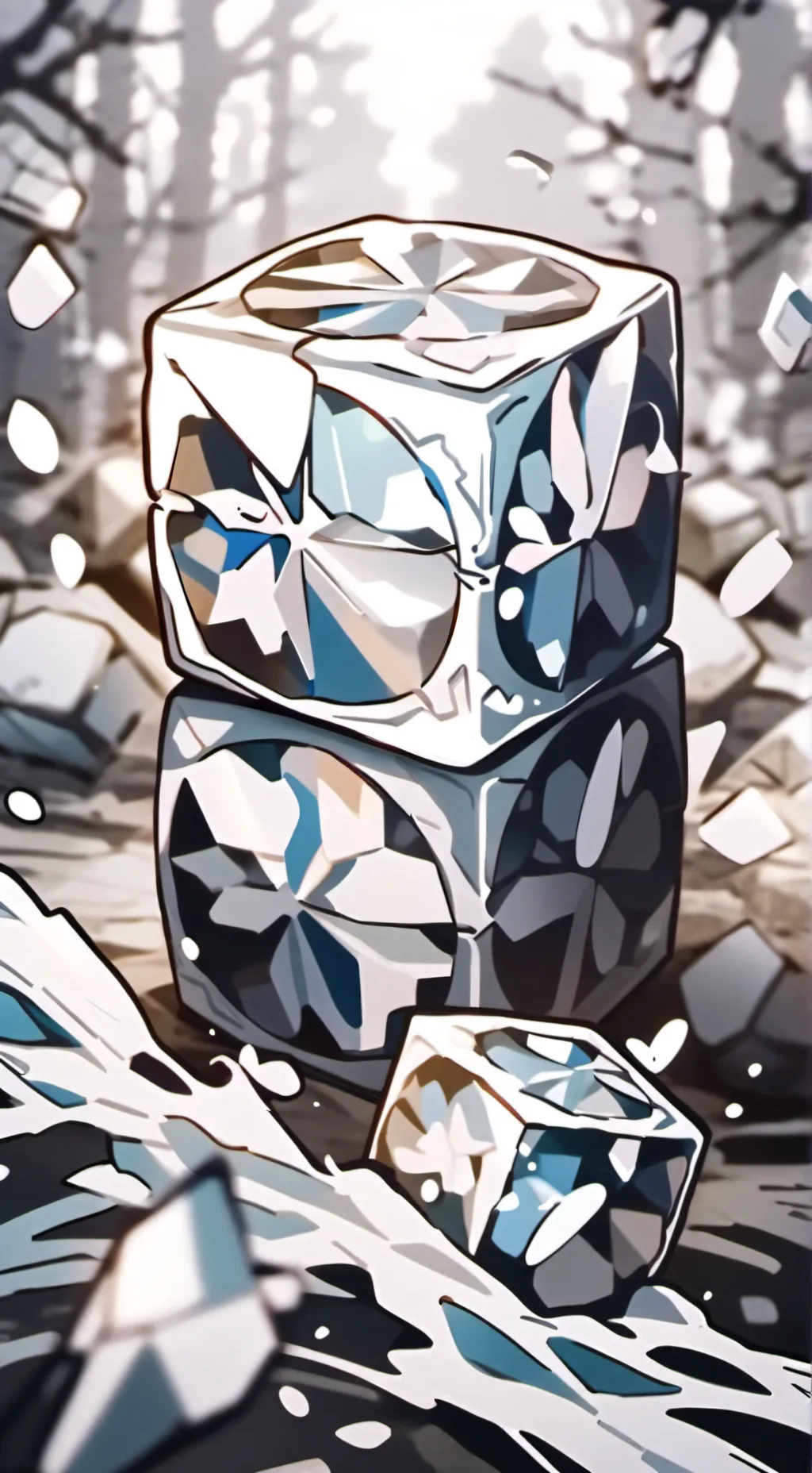 ai character: ?? (club penguin?) background