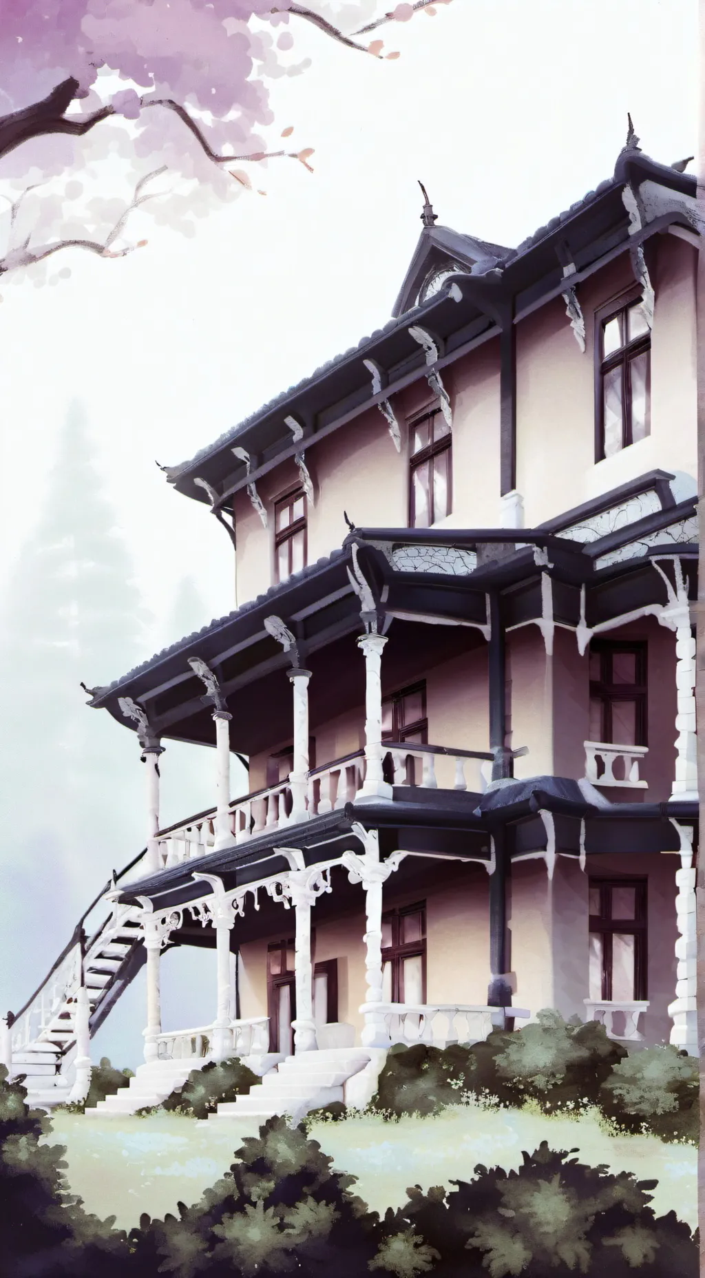 ai character: SBI Haunted Hotel background