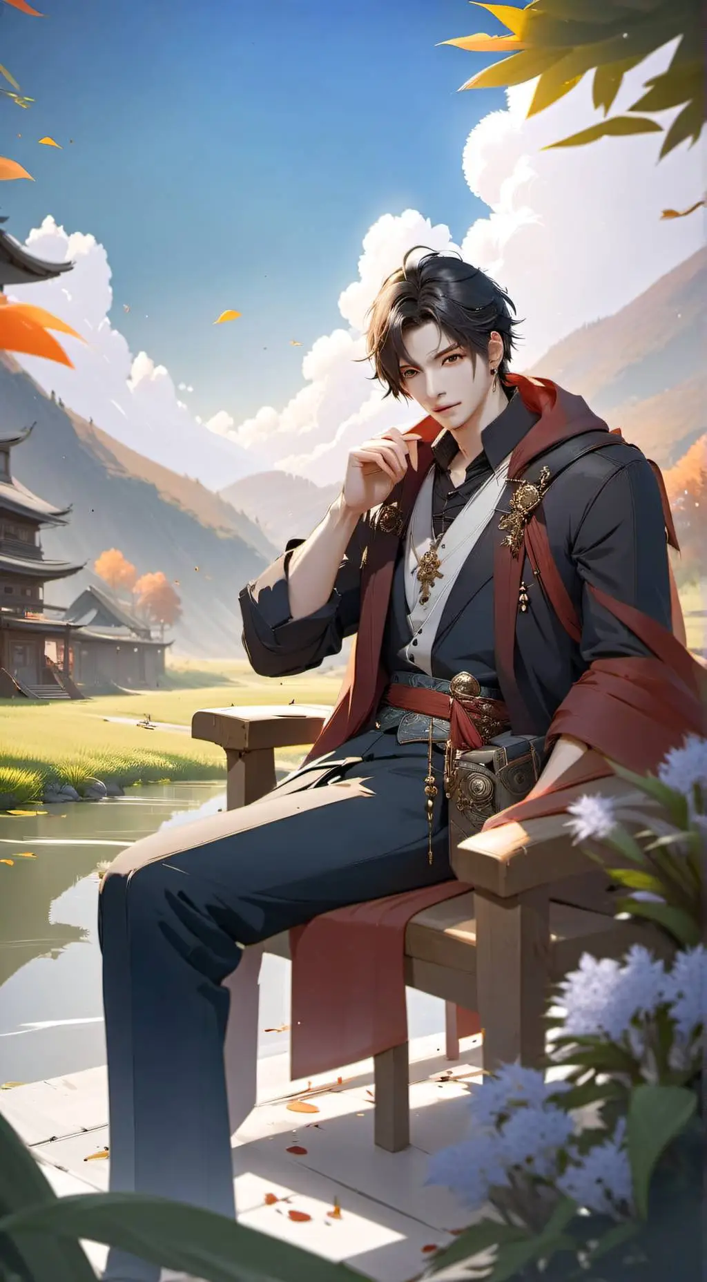 ai character: L,me and light background