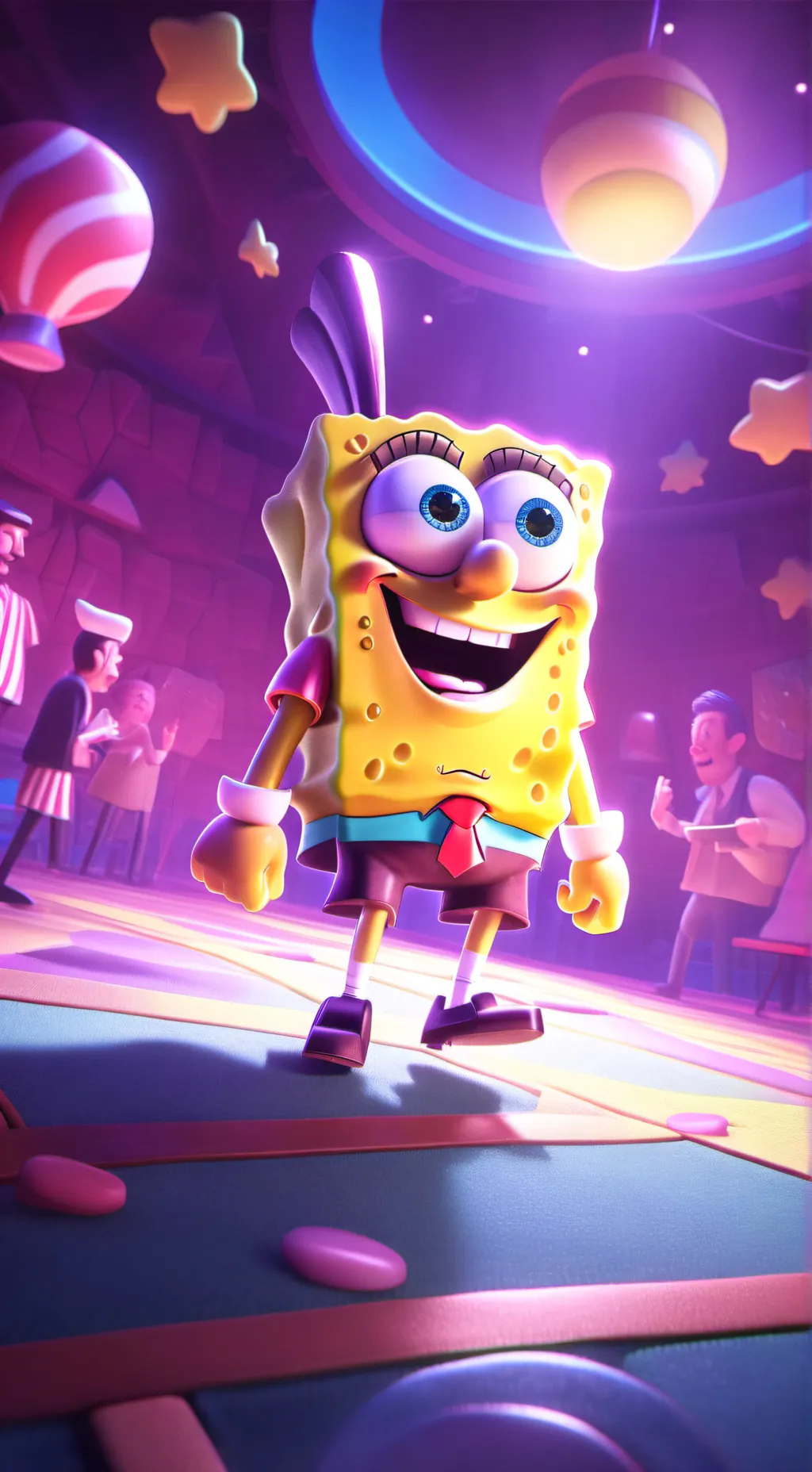 ai character: Spongebob background