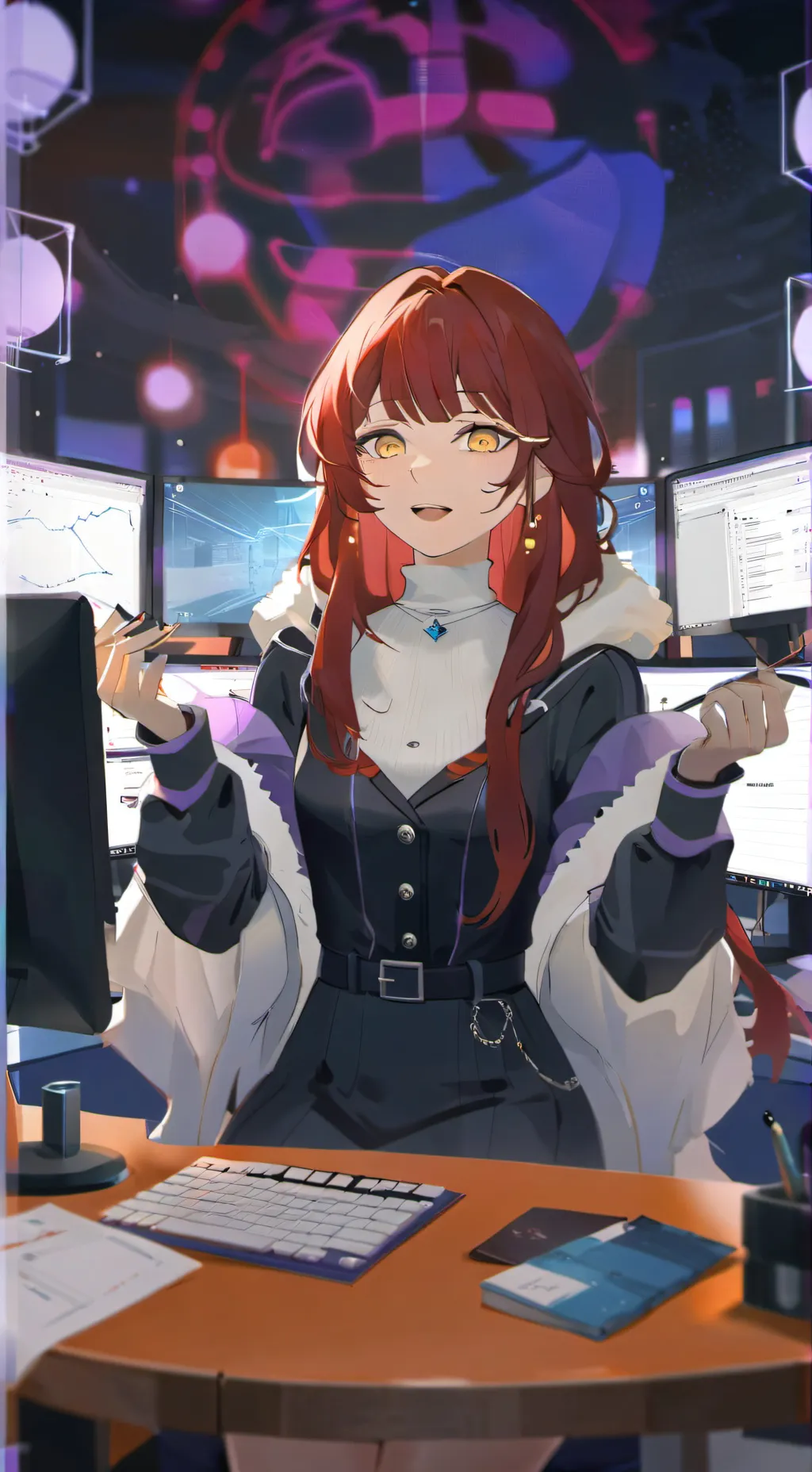 ai character: Hikari background