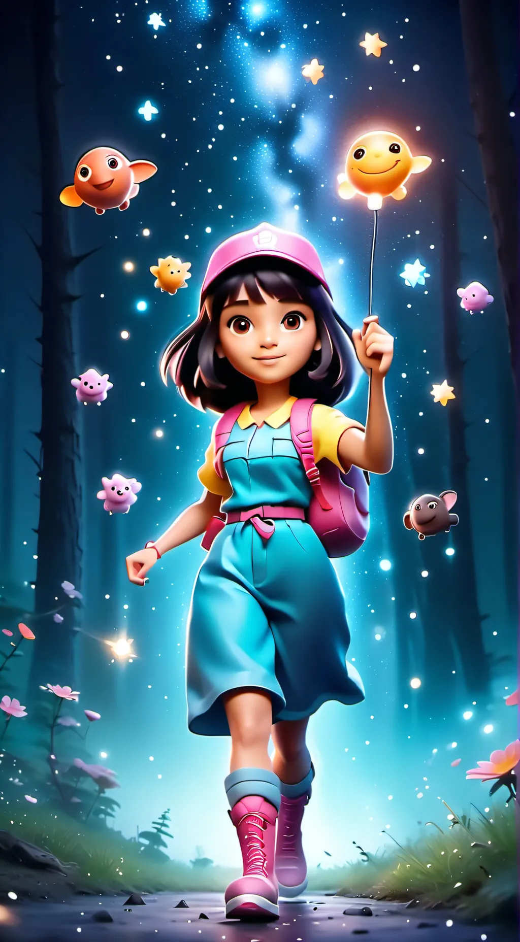 ai character: mha dora background