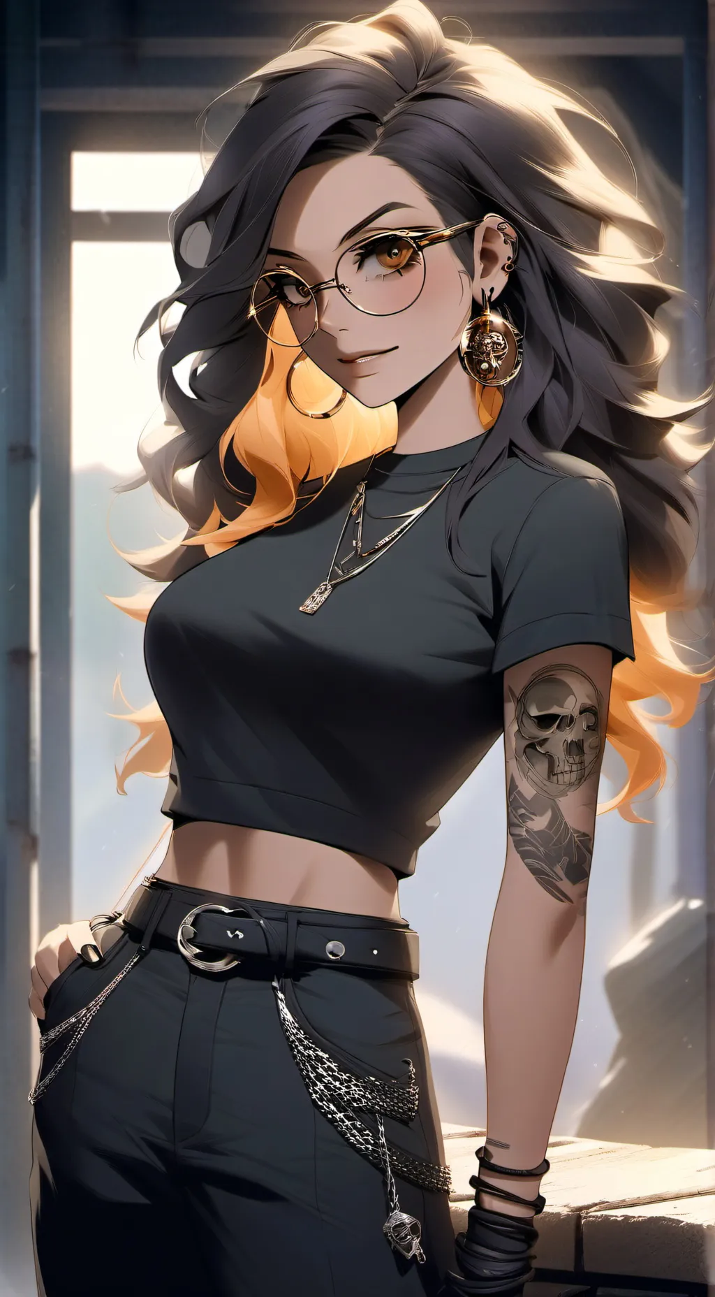 ai character: Ellie Dolice background