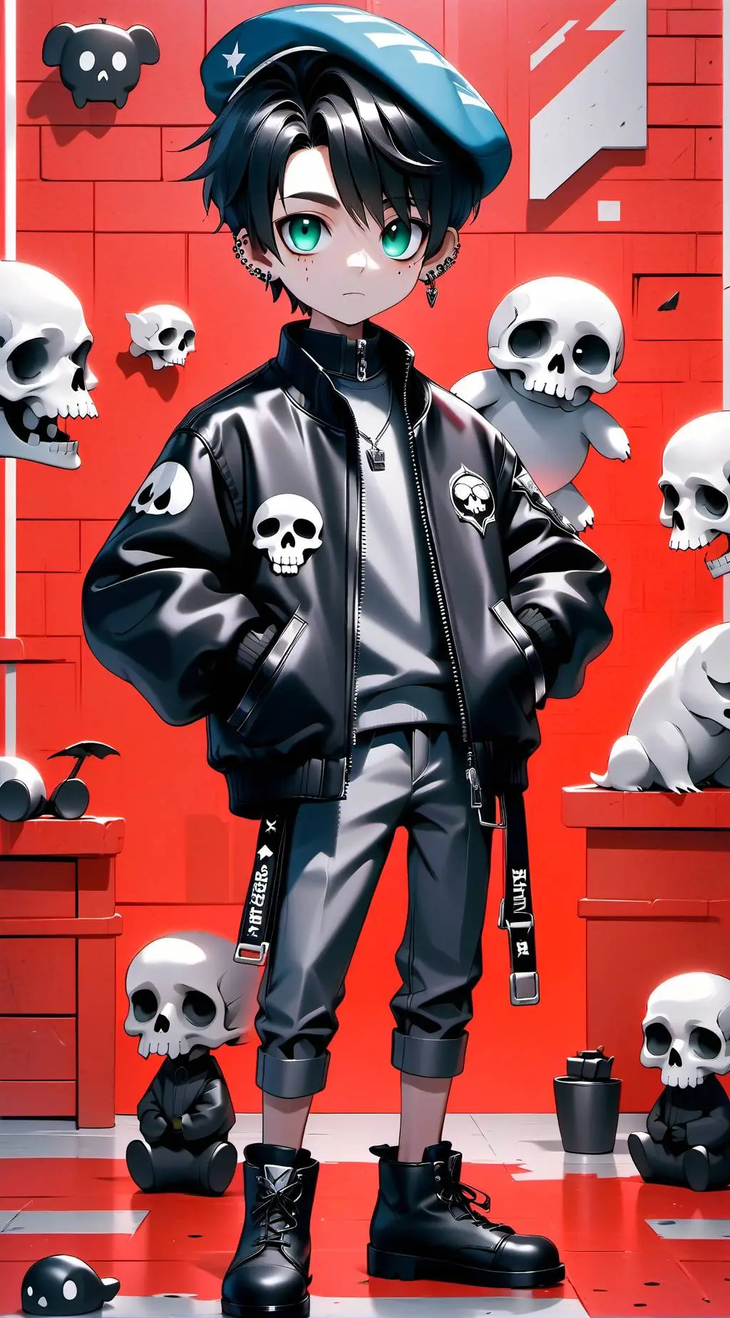 ai character: Nico Di Angelo  background