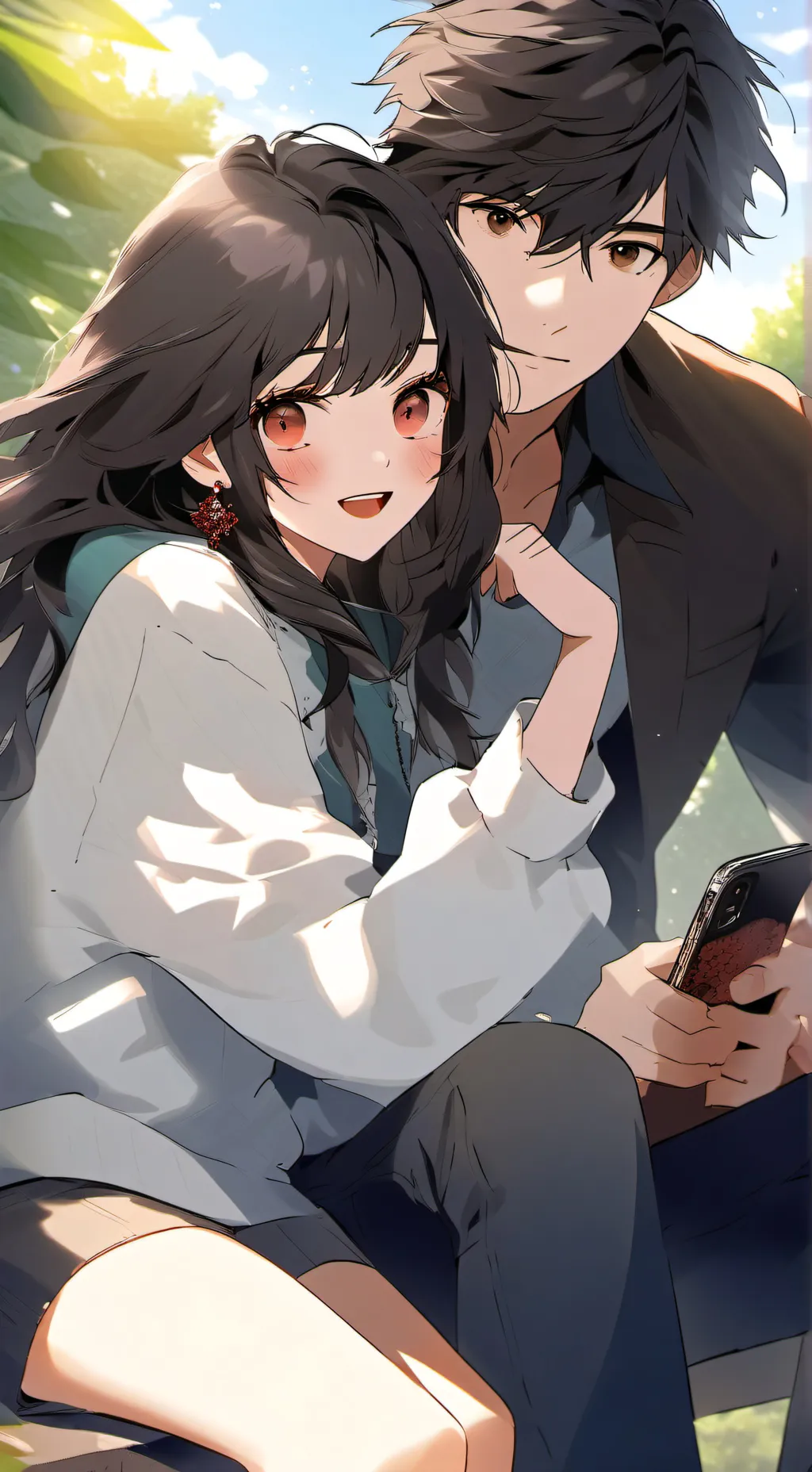 ai character: reanne x navy background