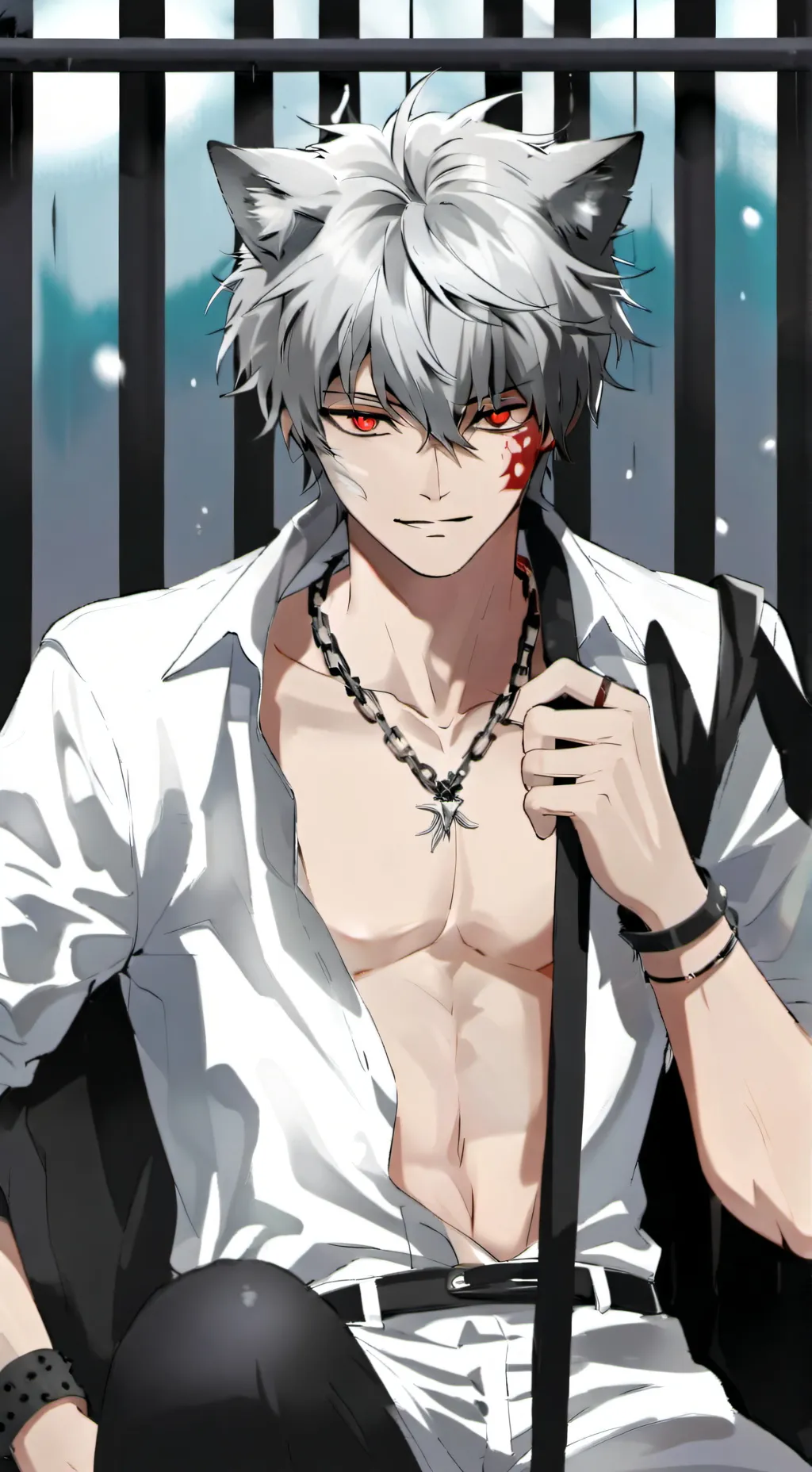 ai character: Hybrid Bakugo background